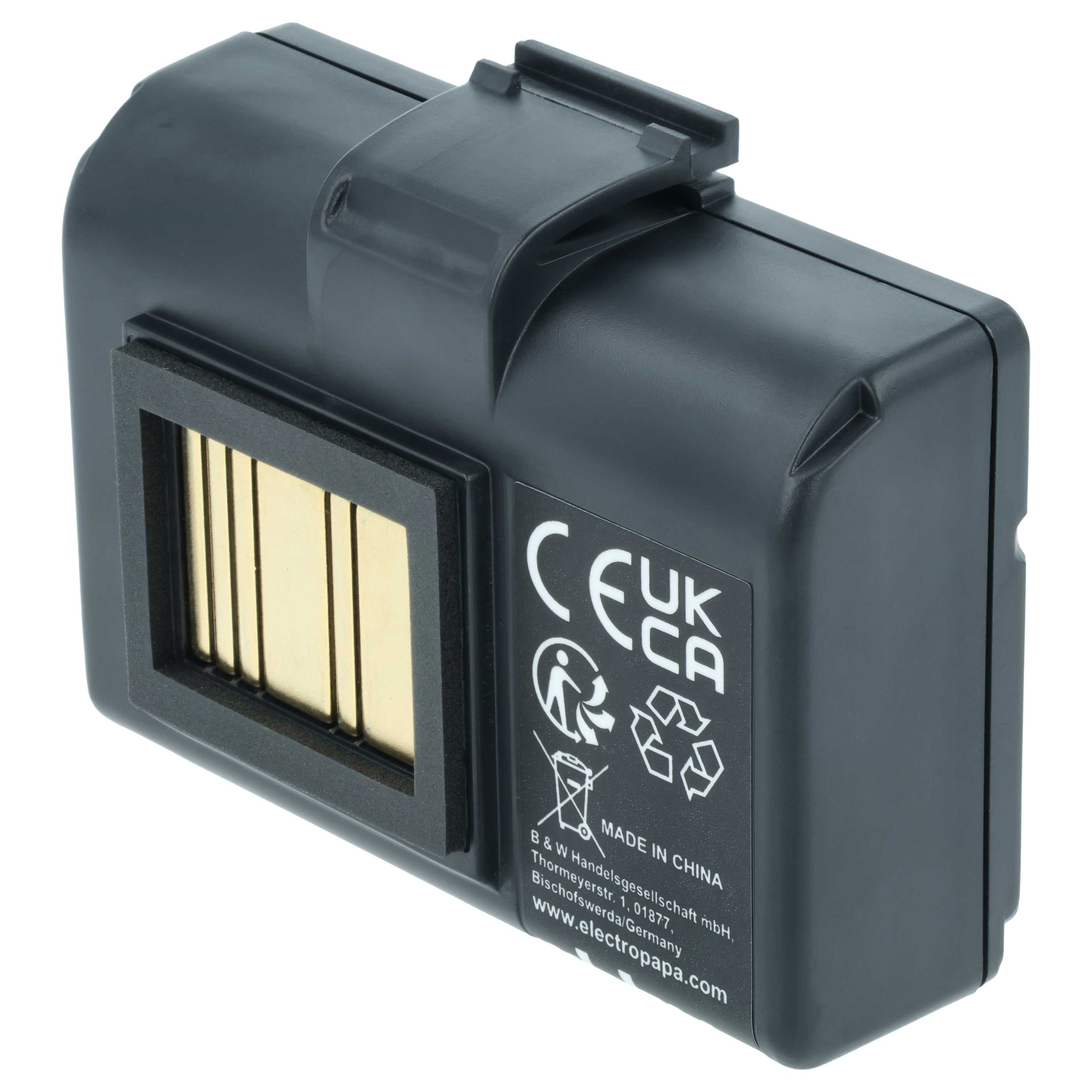 Printer 2x Battery replaces Zebra AT16004, BTRY-MPP-34MA1-01, BTRY-MPP-34MAHC1-01 - 2600 mAh 7.4 V Li-Ion