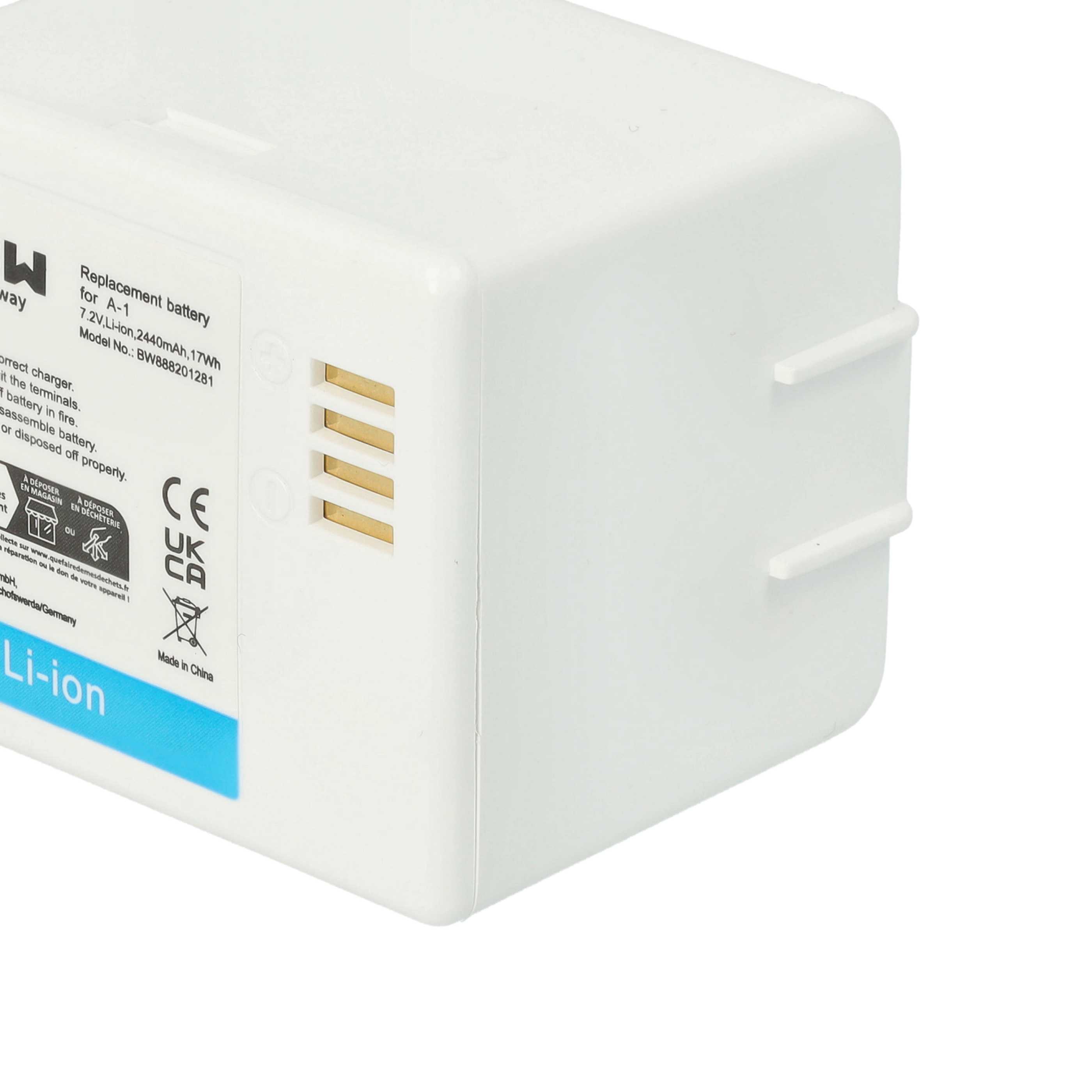 Knopfkamera-Akku als Ersatz für Netgear / Arlo A-1B, 308-10047-01, A-1, 308-10029-01 - 2200mAh 7,2V Li-Ion