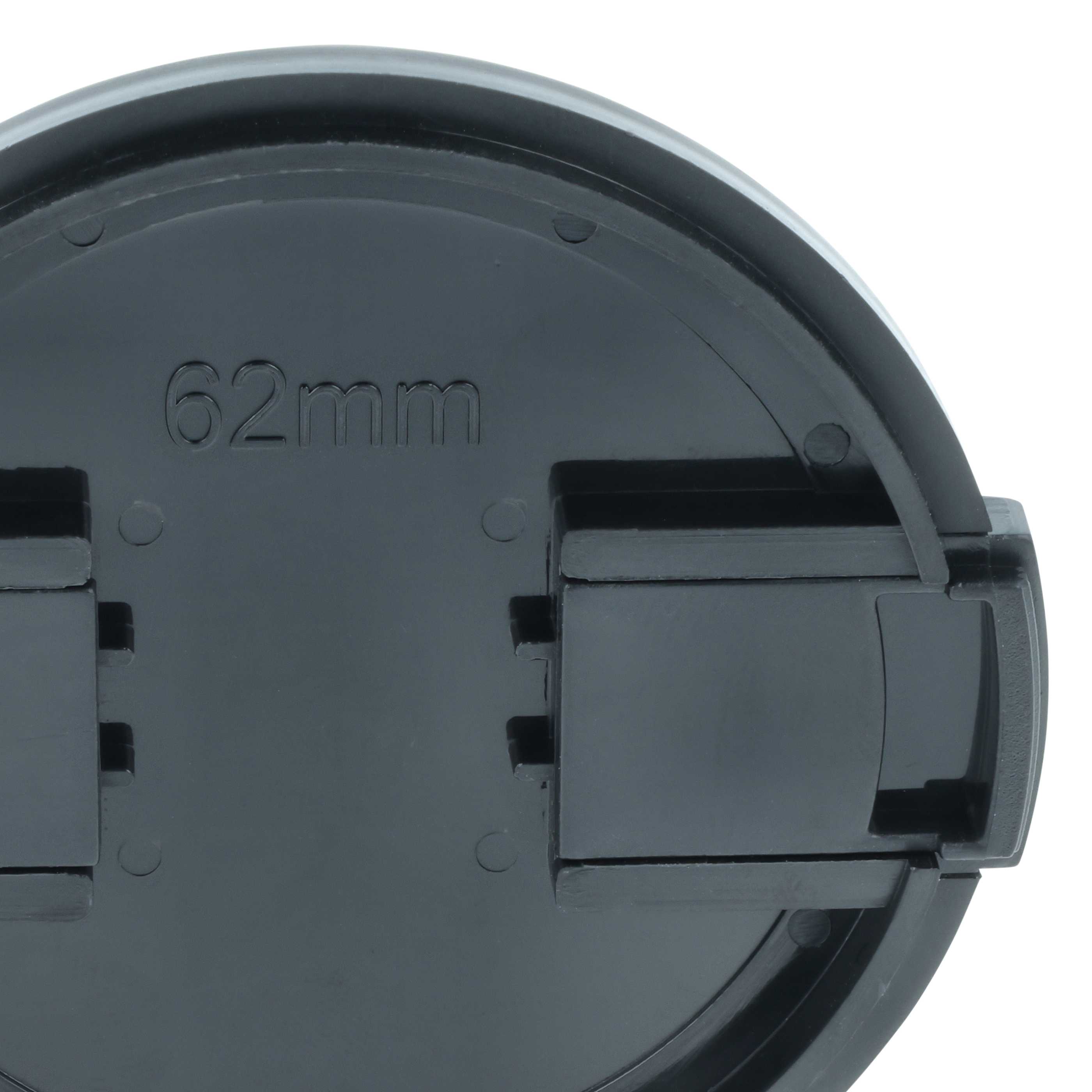 Copriobiettivo 62 mm - con impugnatura laterale, plastica, nero