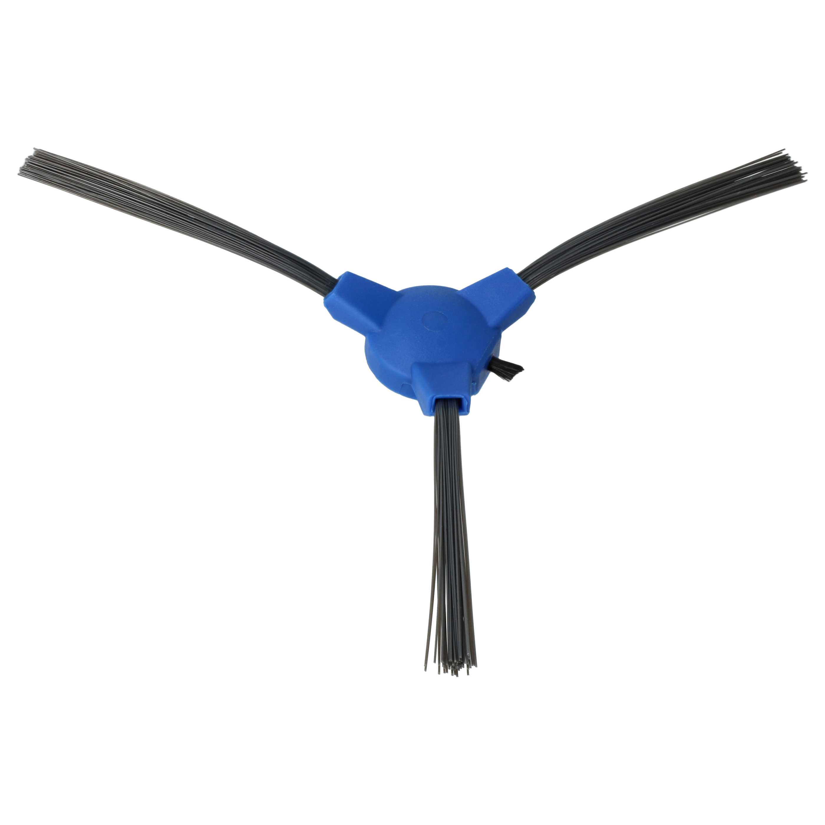10x Side Brush suitable for Proscenic Proscenic 850t, 850 Robot Vacuum Cleaner - 3-armed, black, blue