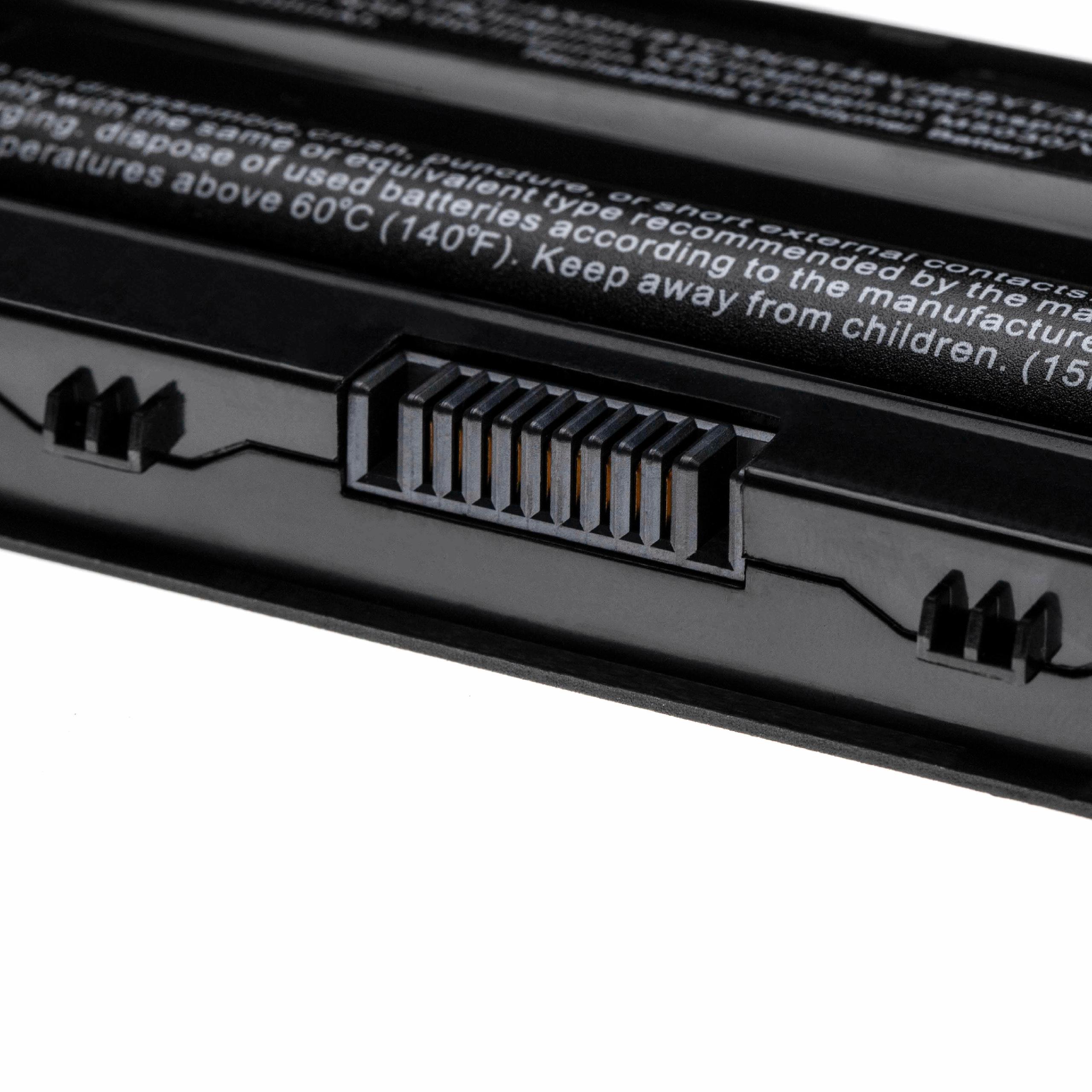 Batería reemplaza Dell 07XFJJ, 04YRJH, 06P6PN, 0383CW para notebook Dell - 5200 mAh 11,1 V Li-poli negro
