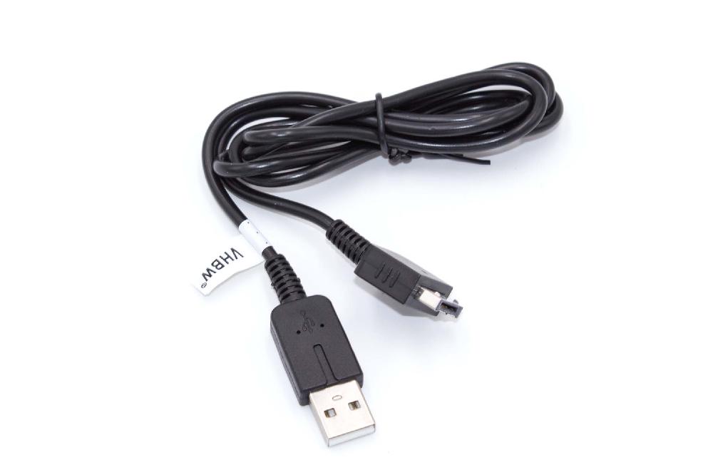vhbw USB Kabel Spielekonsole - 2in1 Datenkabel / Ladekabel 1,2m Lang
