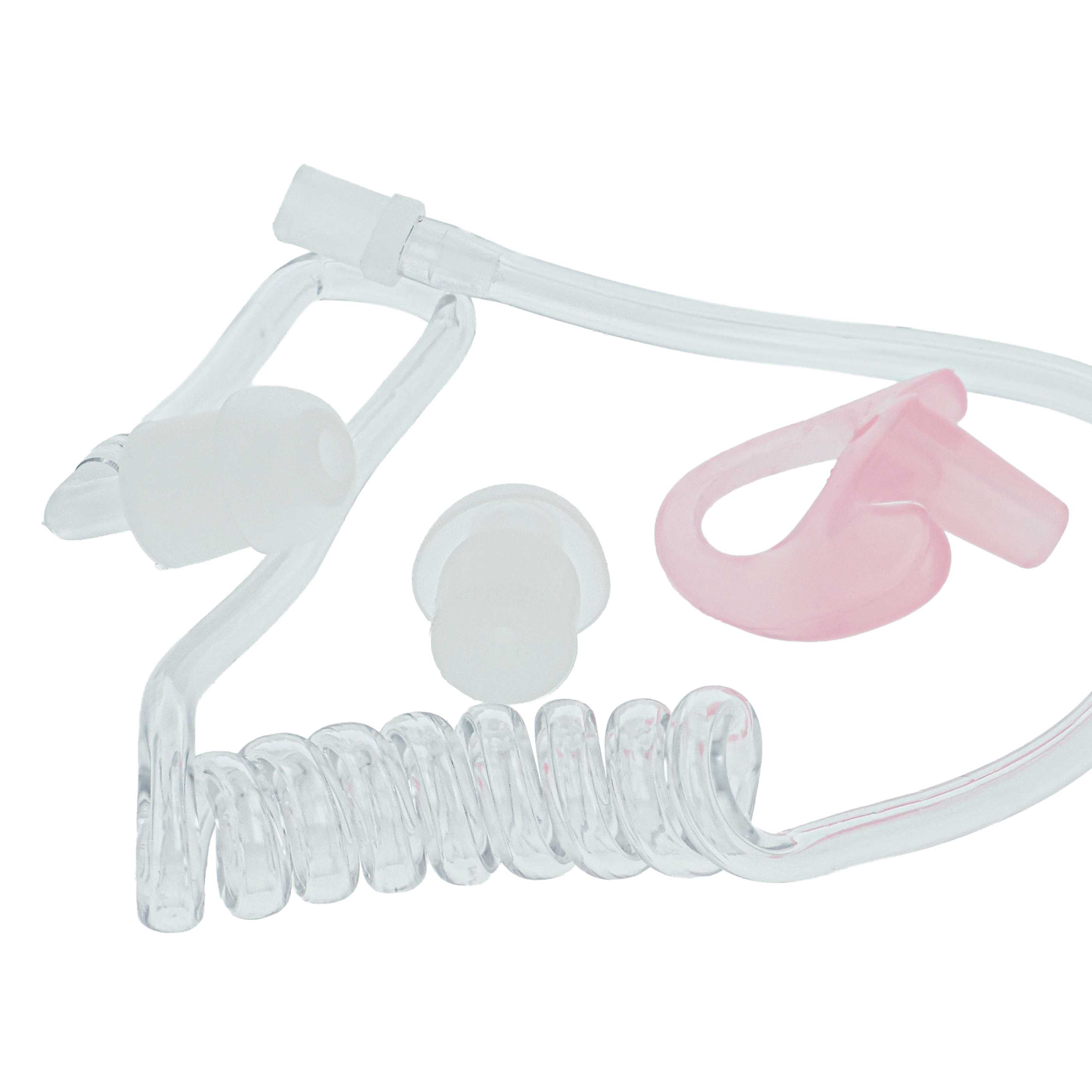 5x Sound Tube suitable for Headset - Incl. 10x ear plug, 5x ear piece M, Ear Piece M (Left), Transparent