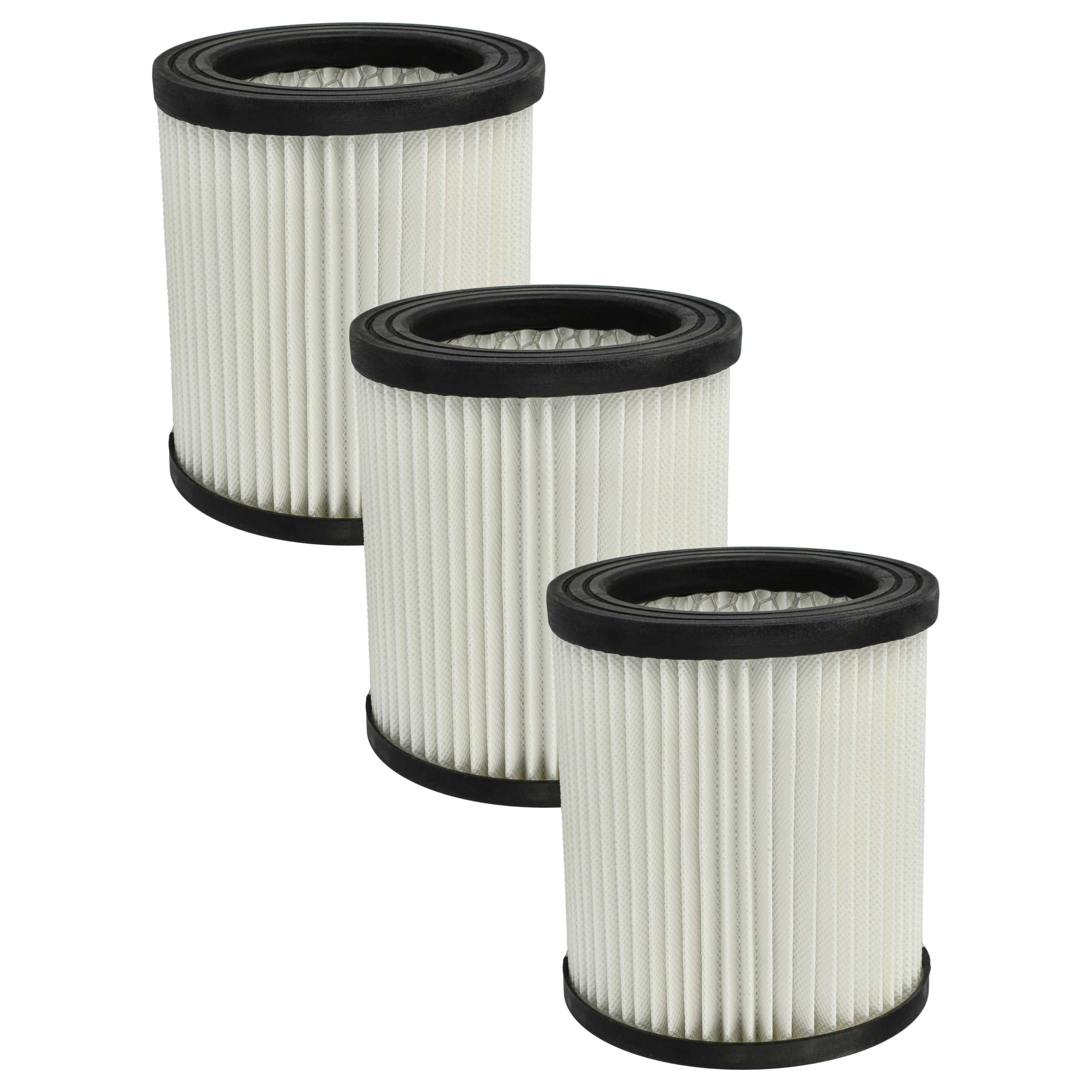 3x Filtro reemplaza Scheppach 7907702701 para aspiradora - filtro Hepa negro / blanco