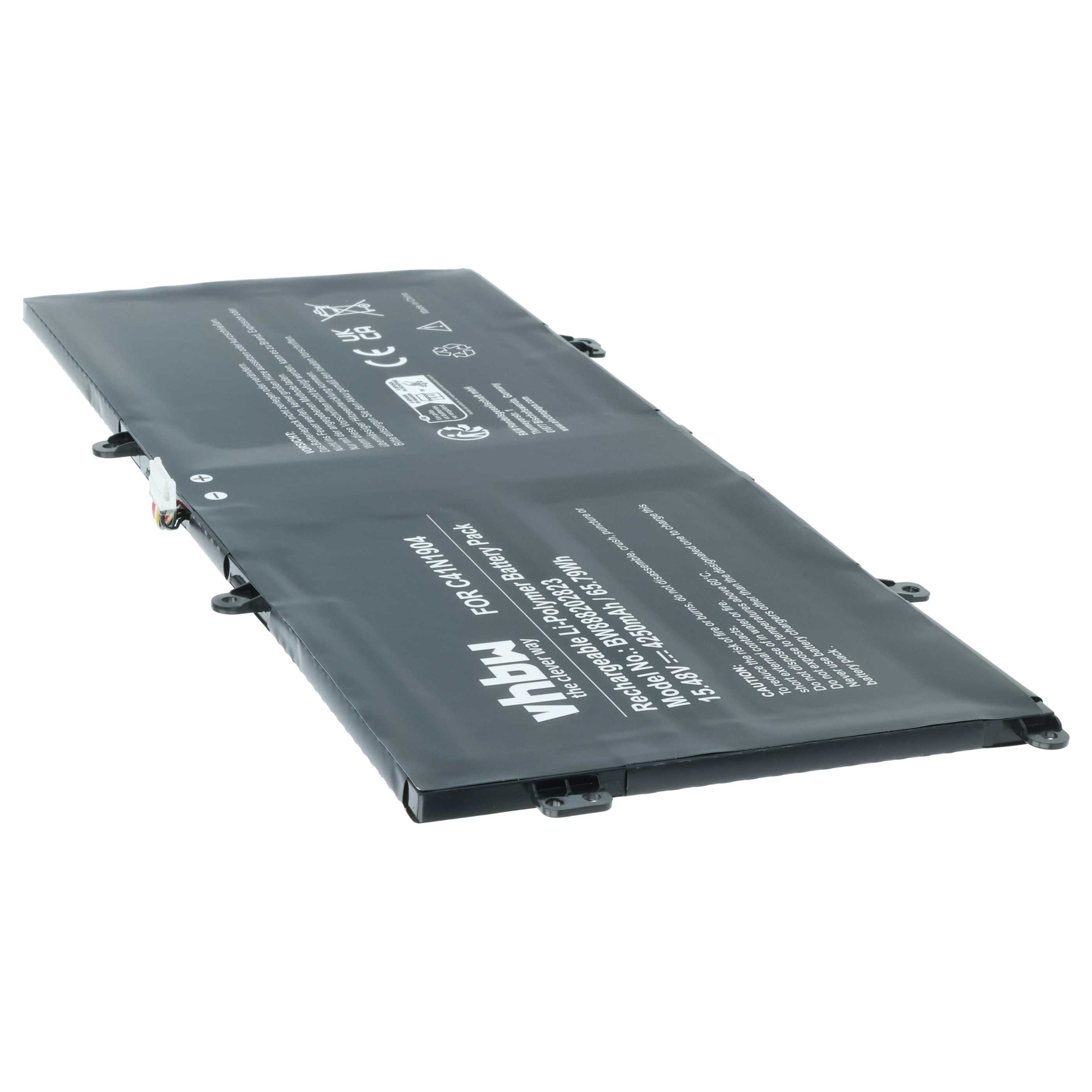 Batteria sostituisce Asus 0B200-03660000, 02B200-03660500 per notebook - 4250mAh 15,48V Li-Poly
