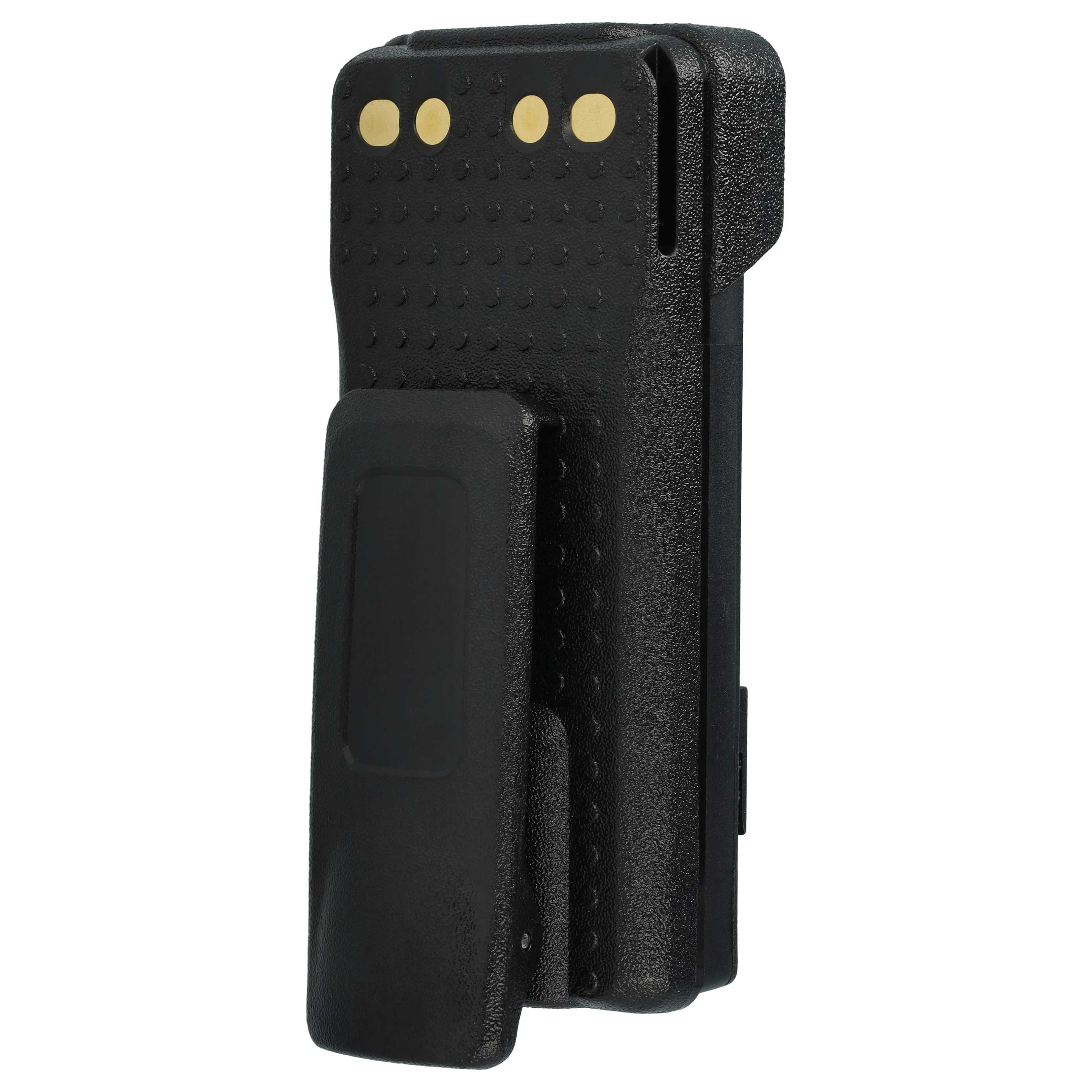 Radio 5x Battery replaces Motorola PMNN4416, PMNN4415AR, PMNN4415, PMNN441 - 1800 mAh 7.4 V Li-Ion + Belt Clip