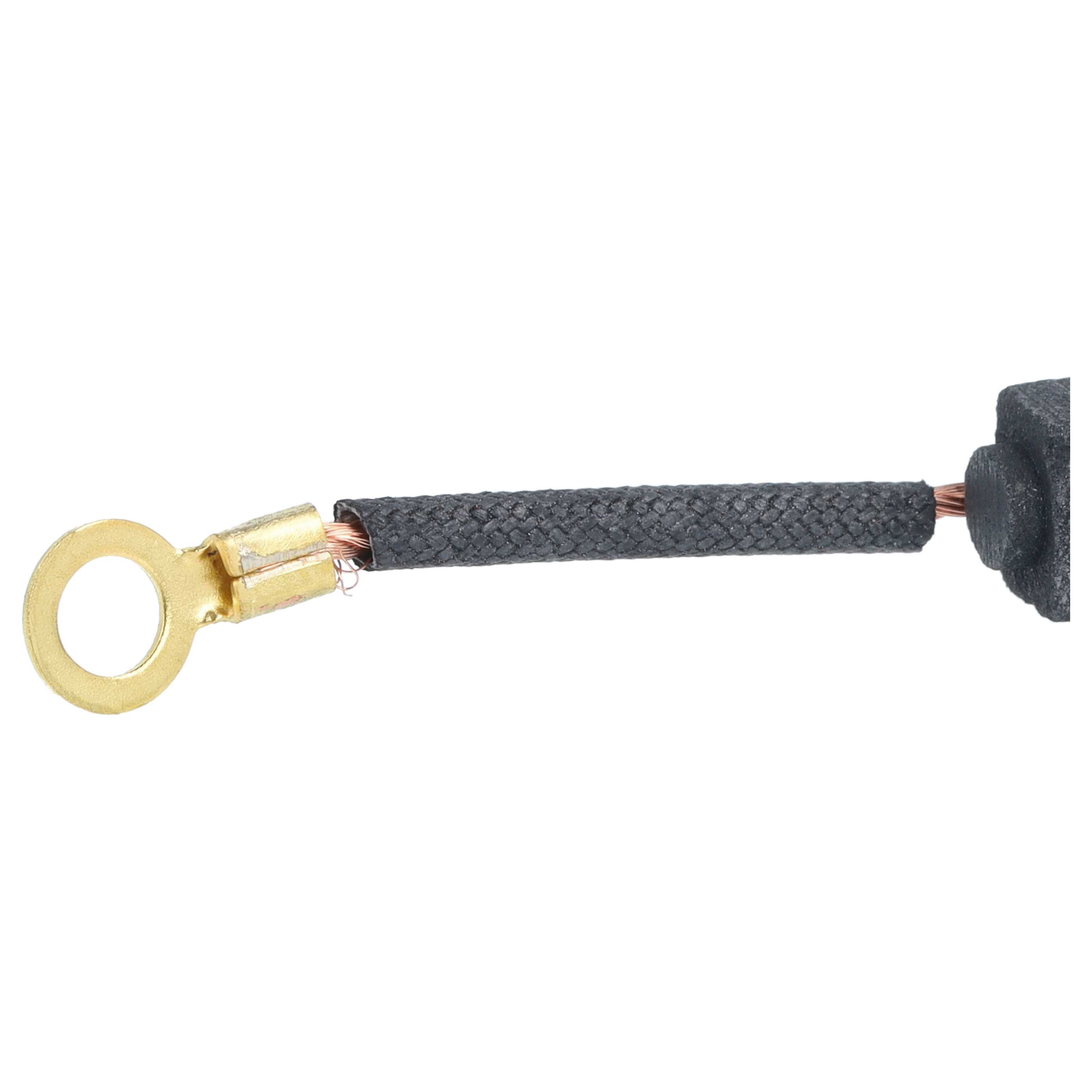 2x Carbon Brush as Replacement for MZ 0816.1-202 for motorbike, generator - 6 x 8 x 20 mm