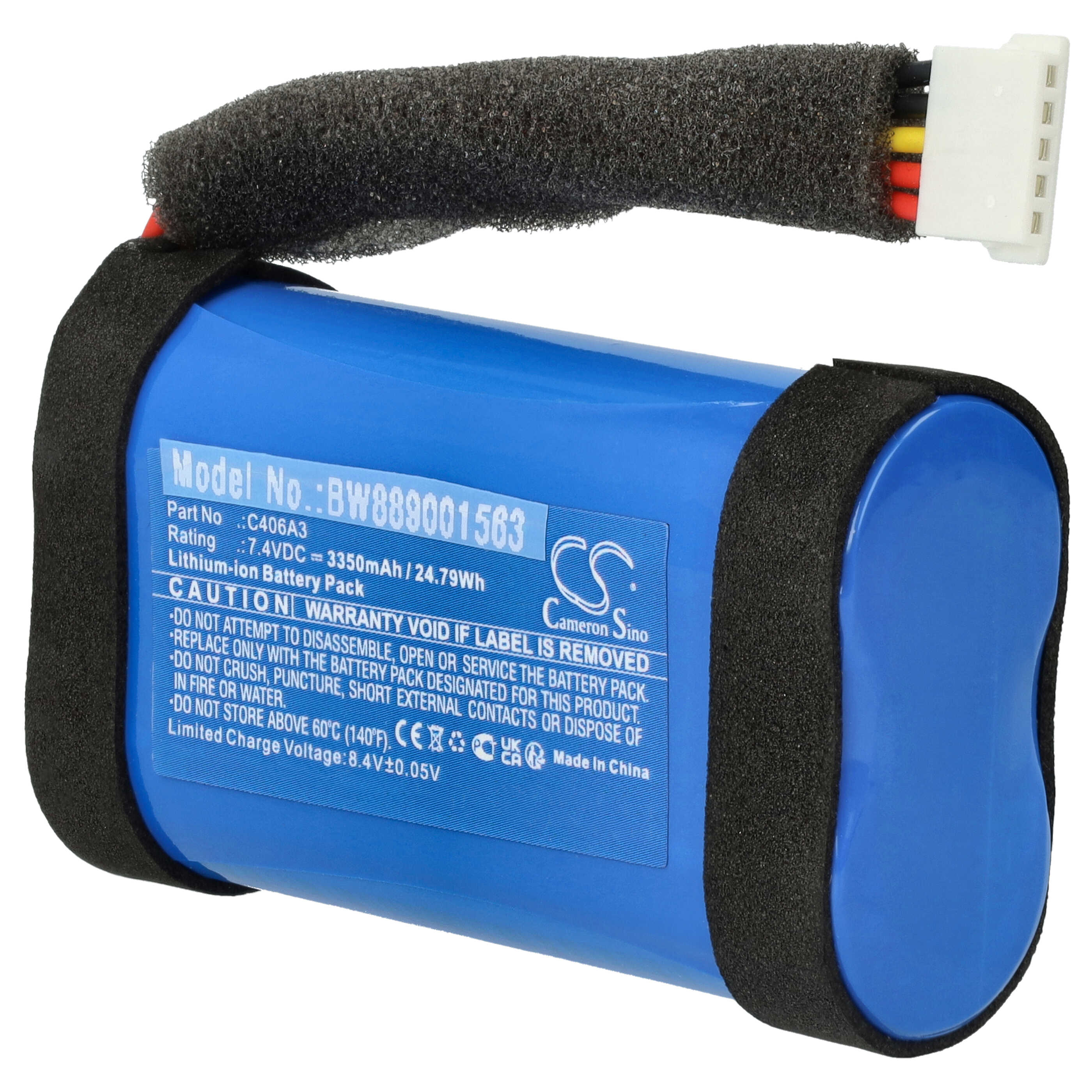 Batteria sostituisce Marshall C406A3 per altoparlanti Marshall - 3350mAh 7,4V Li-Ion