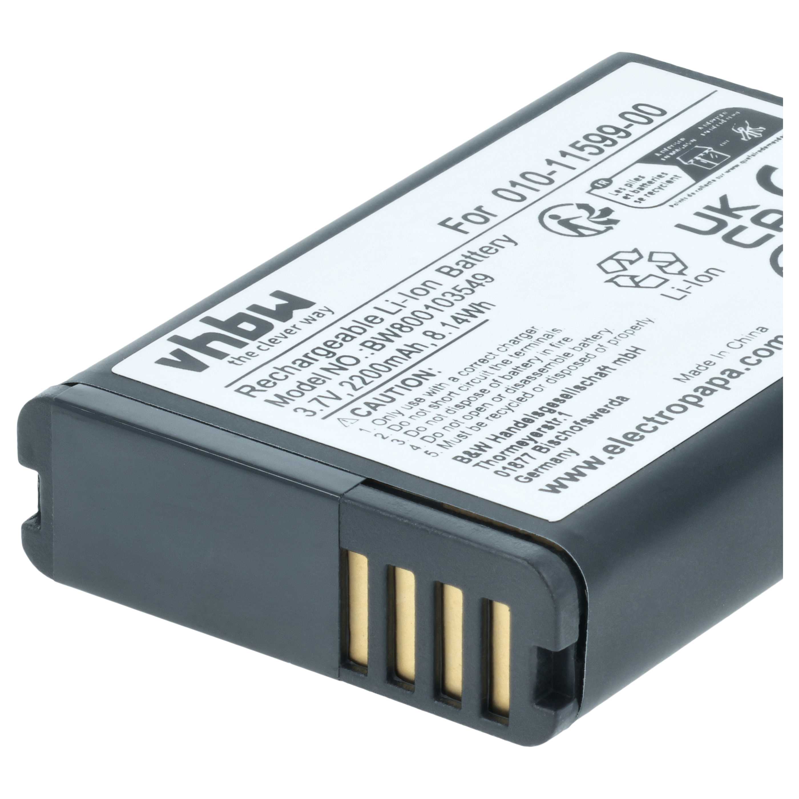 Akumulator do nawigacji GPS zamiennik Garmin 361-00053-00 - 2200 mAh 3,7 V Li-Ion
