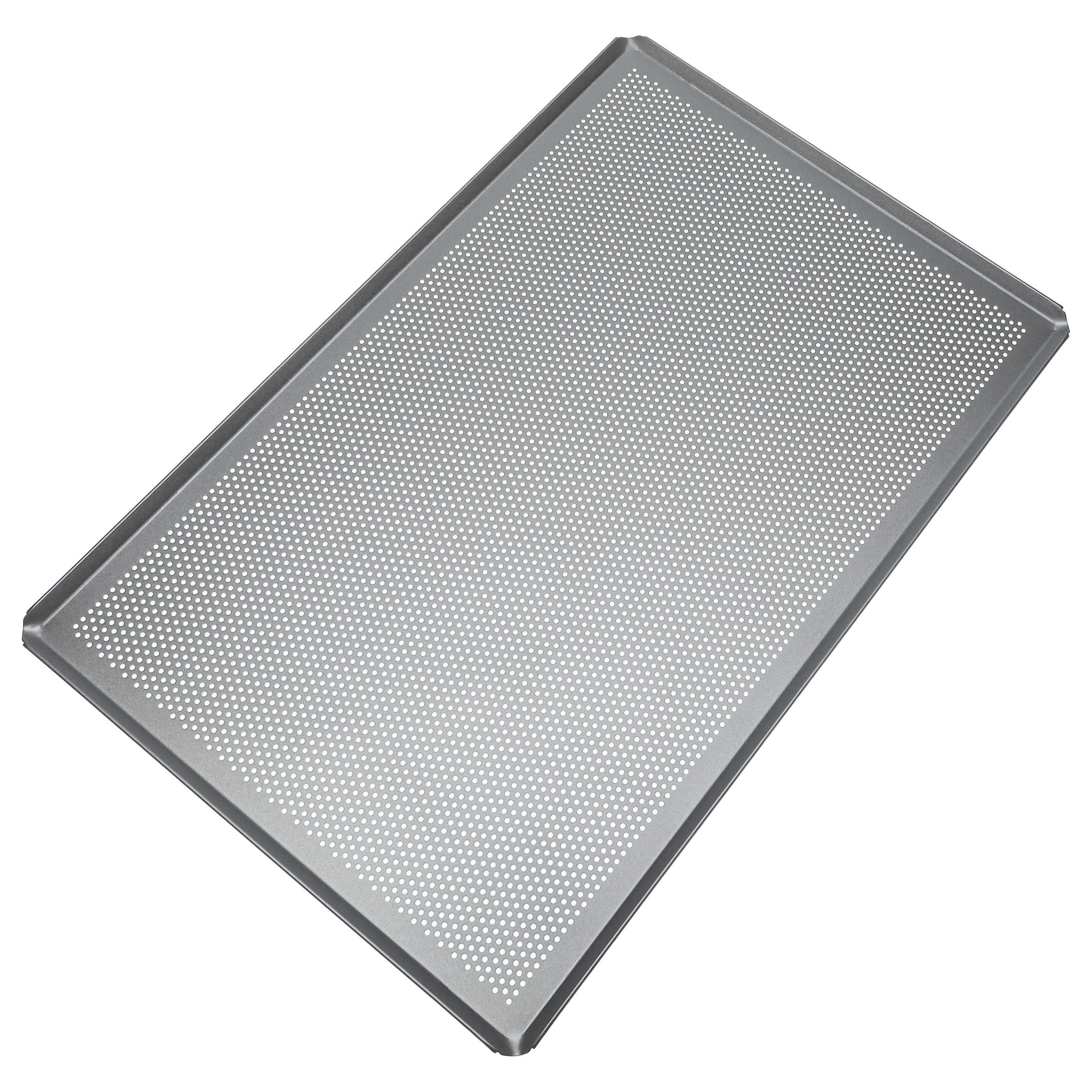 Bandeja de horno para hornos - 60 x 40 x 1 cm plata, perforado