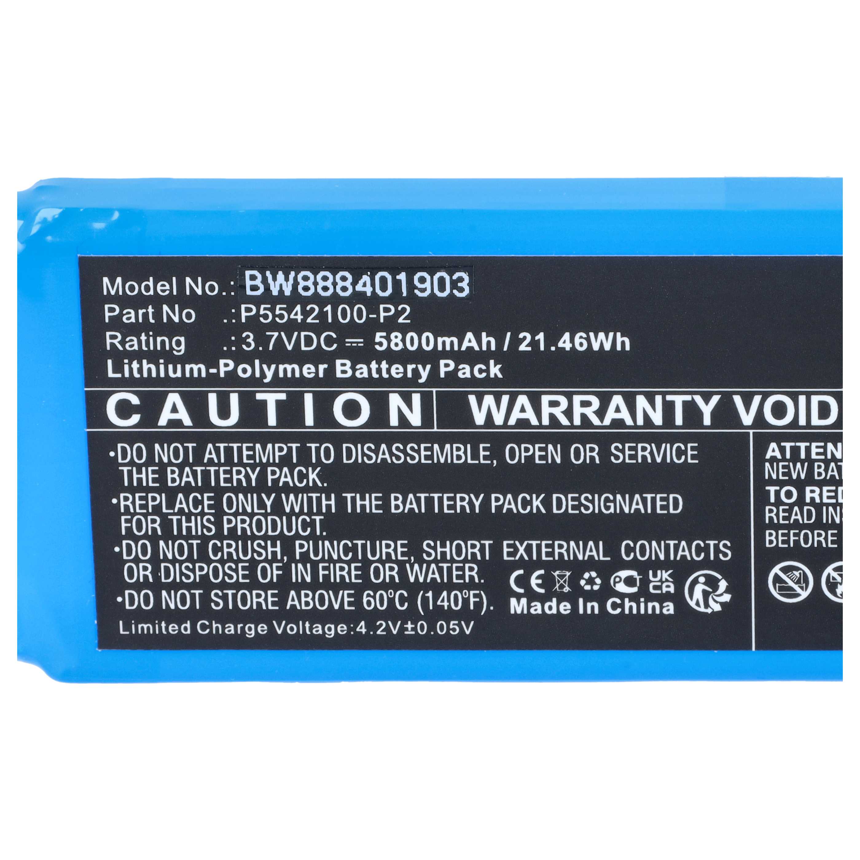 Batterie remplace JBL P5542100-P2 enceinte JBL - 5800mAh 3,7V Li-polymère