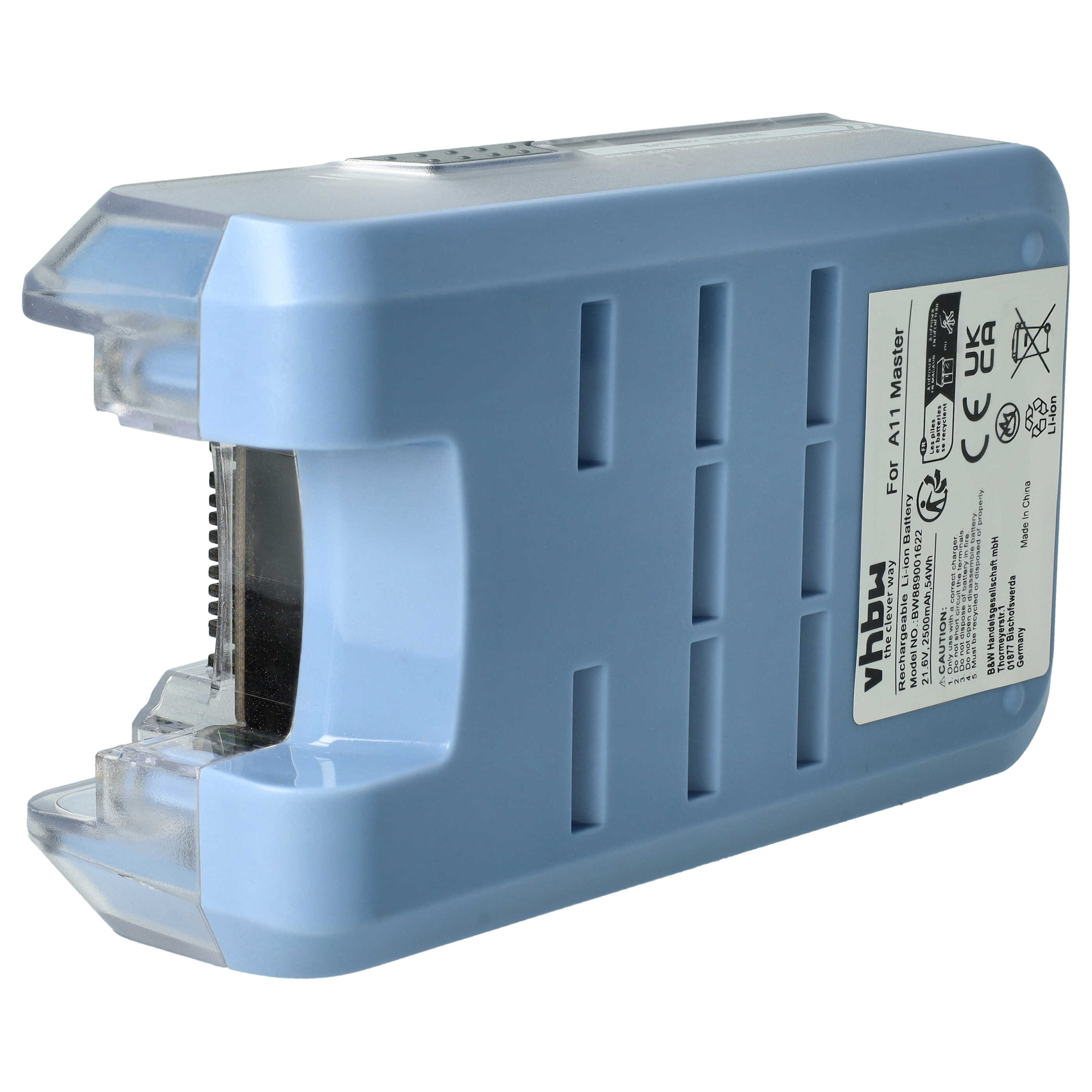 Battery replaces Tineco A11-07 for Tineco 2500mAh, 21.6V, Li-Ion