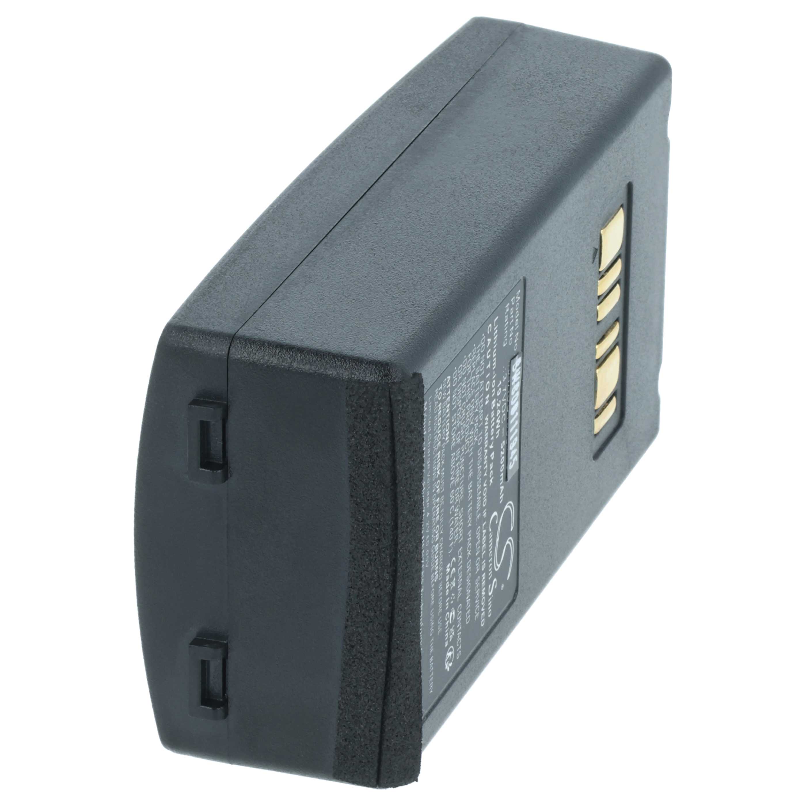 Batería reemplaza Datalogic 94ACC1386, BT-26, BT-10 para escáner código de barras (5200 mAh, 3,7 V, Li-Ion)