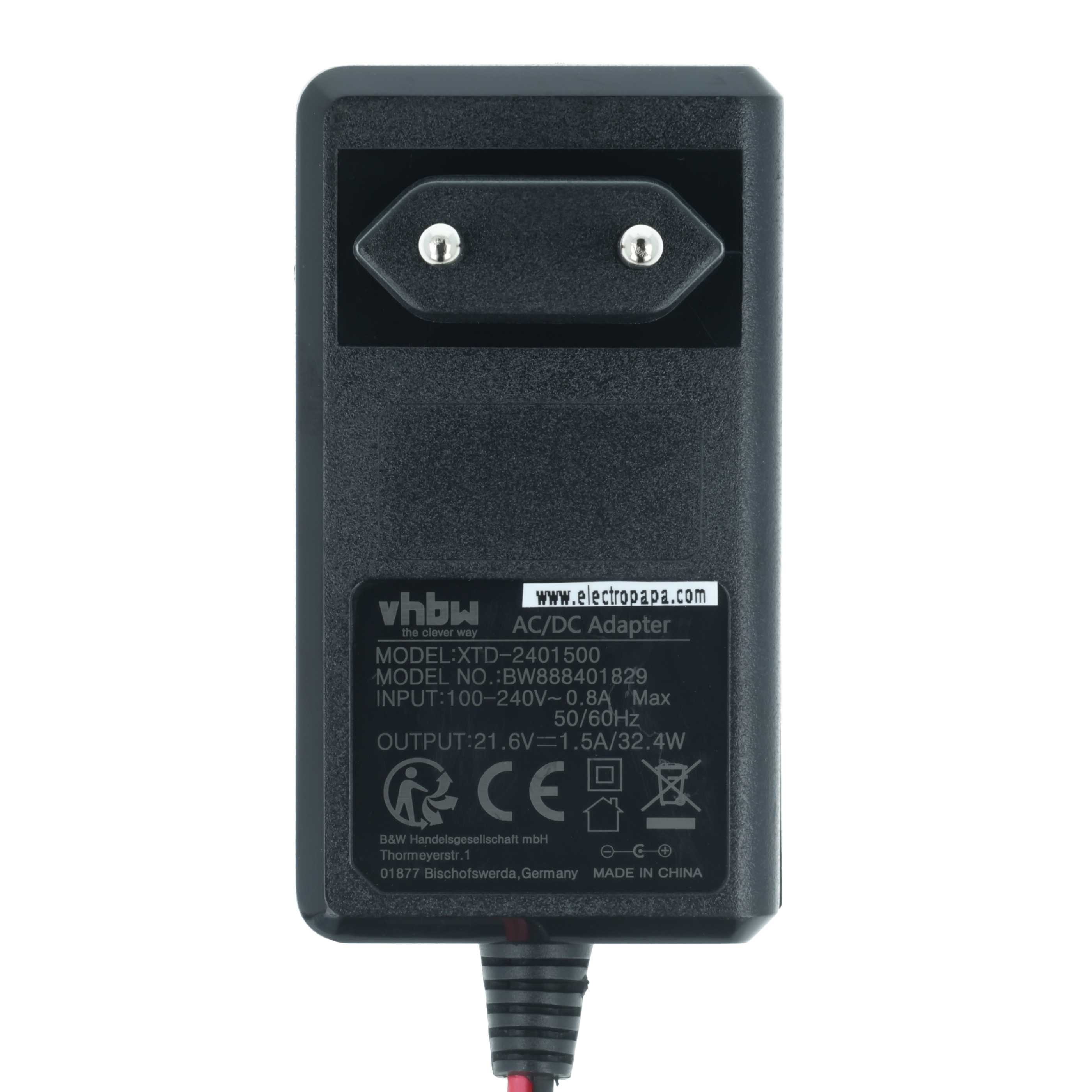 Mains Power Adapter replaces Husqvarna 581145101, 5811451-01, 581145102 lawnmower robot Charging Station etc.