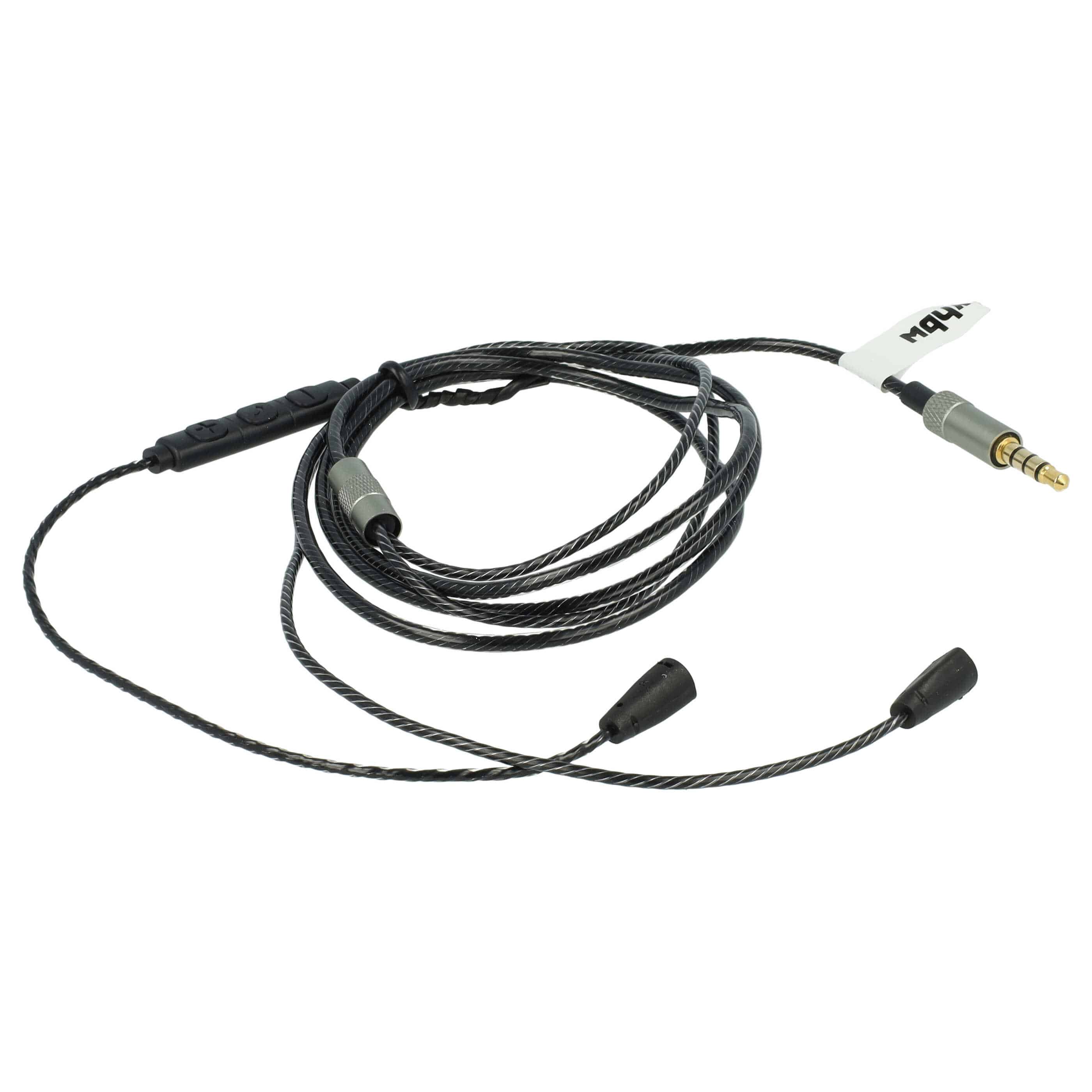 Cable audio AUX a conector jack de 3,5 mm para auriculares Sennheiser IE8, IE80