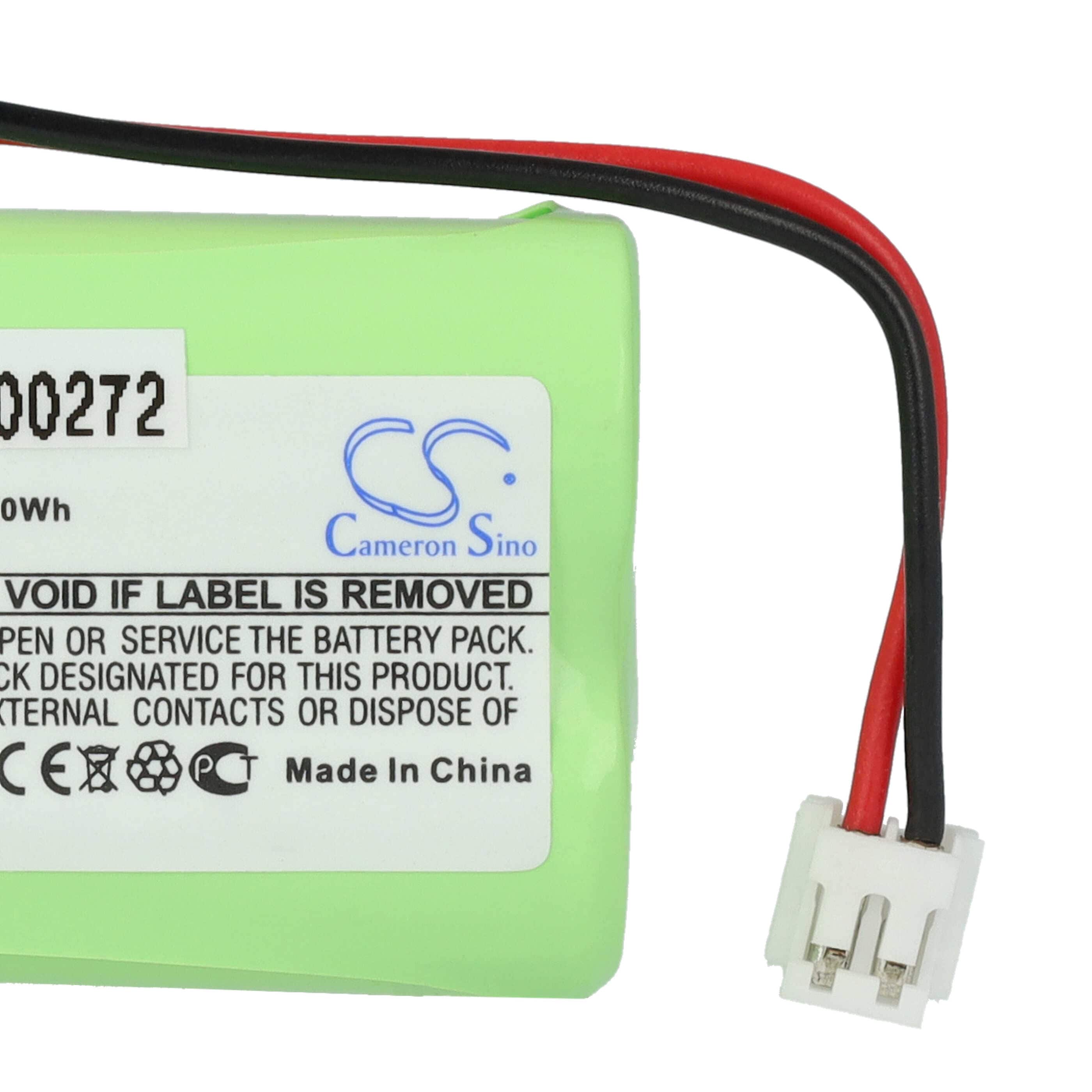 Batería reemplaza VDW SM-BP-V2.4-DP para tecnología médica (2000 mAh, 2,4 V, NiMH)