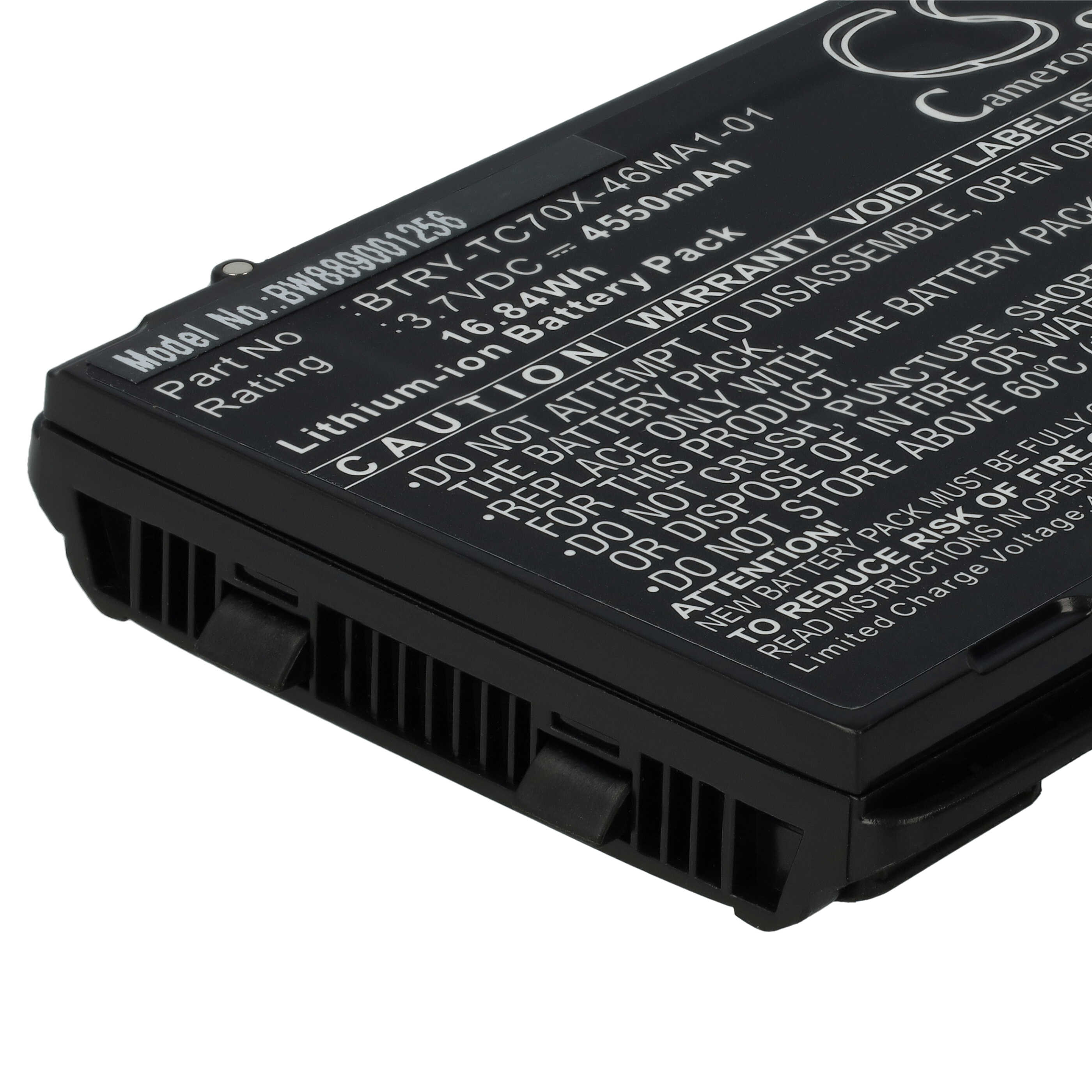 Batteria per lettore di codici a barre, POS sostituisce Motorola 82-171249-01 - 4550mAh, 3,7V Li-Ion