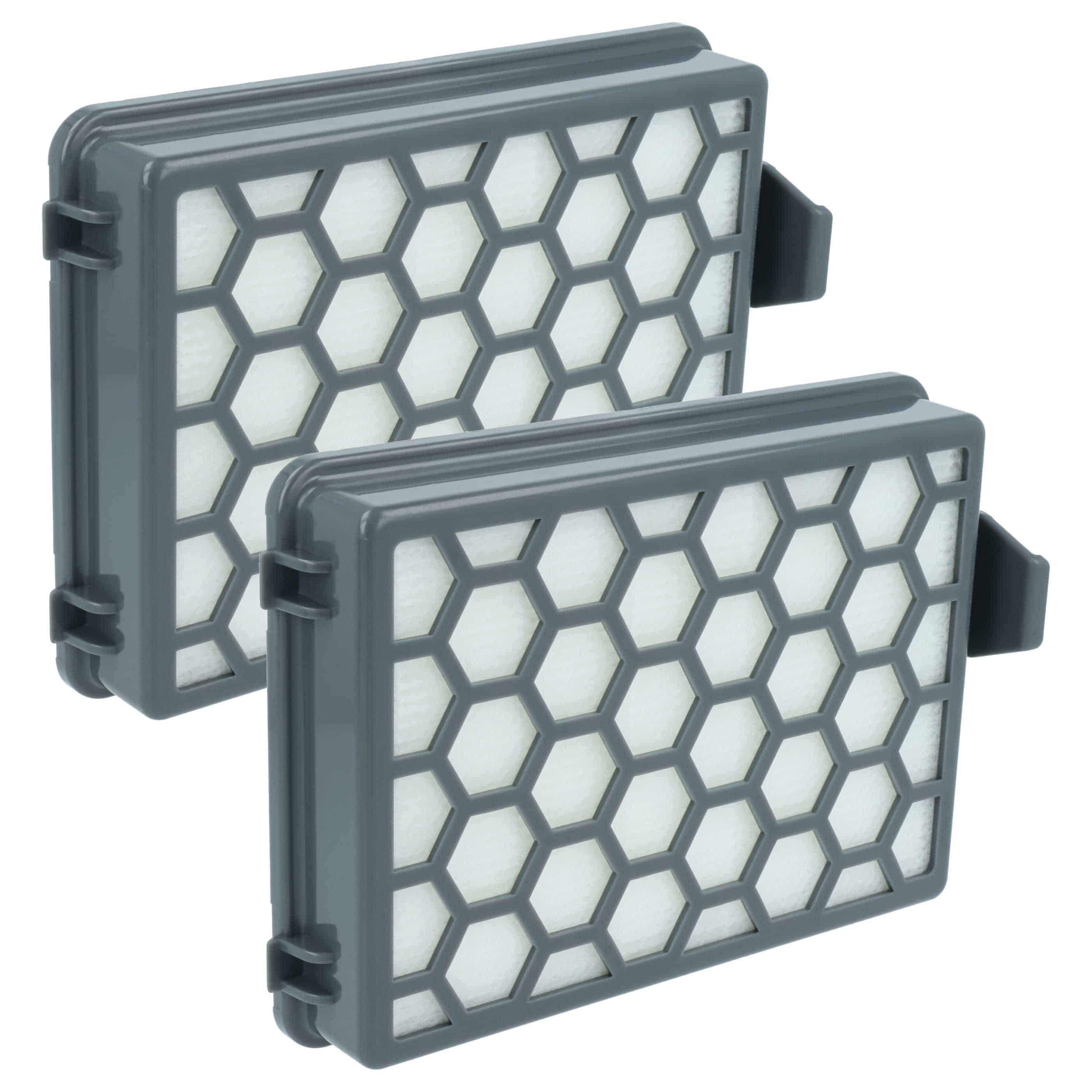 2x Filtro reemplaza Kärcher 2.863-237.0, 4054278229676 para aspiradora filtro Hepa - blanco / gris