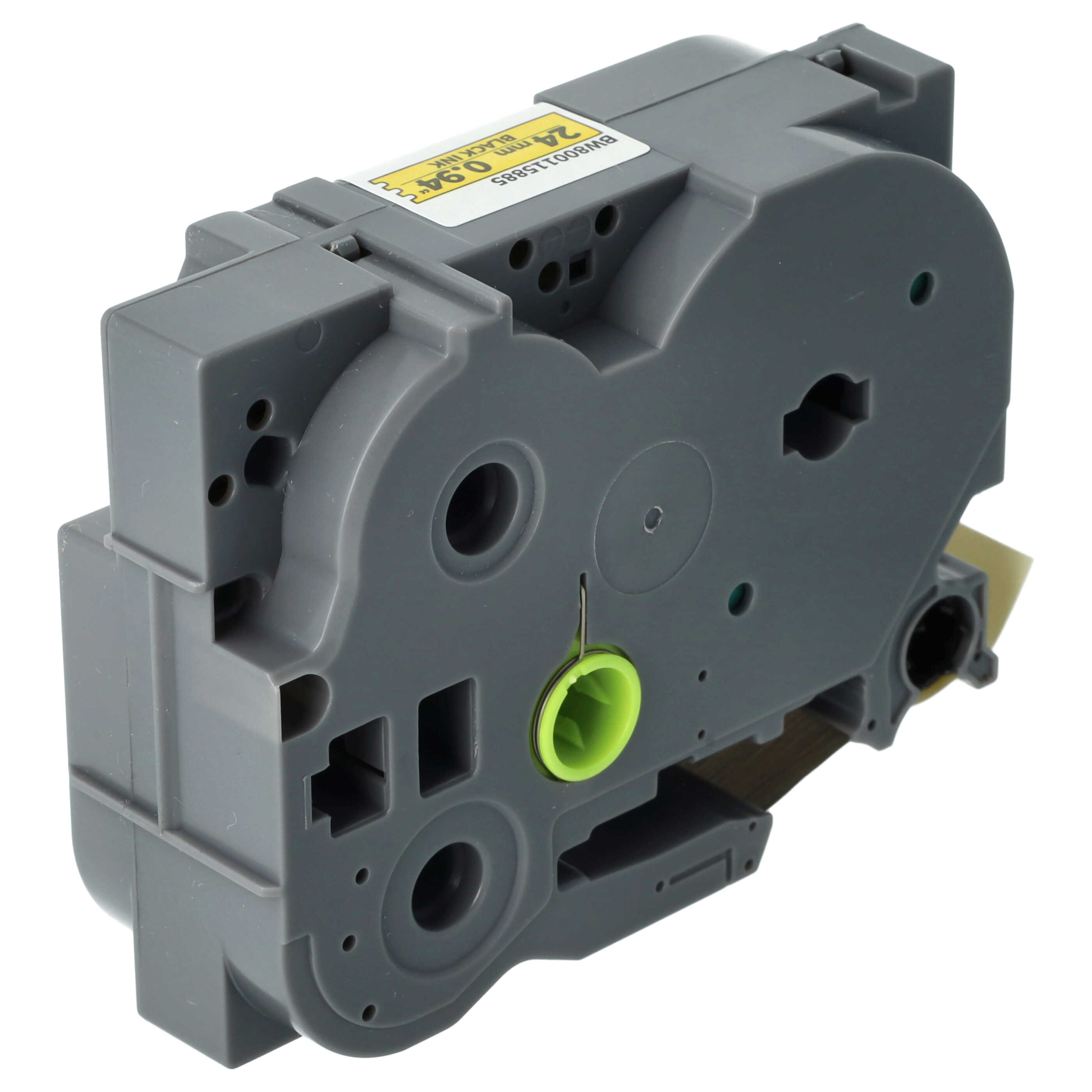 Label Tape replaces Brother HGE-S651 - 24 mm Black to Yellow, Extra Stark
