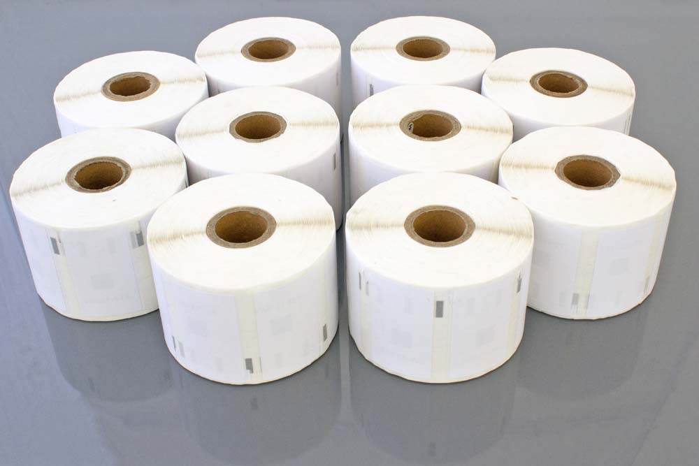 10x Labels replaces Dymo 11354 for Labeller - 57 mm x 32 mm