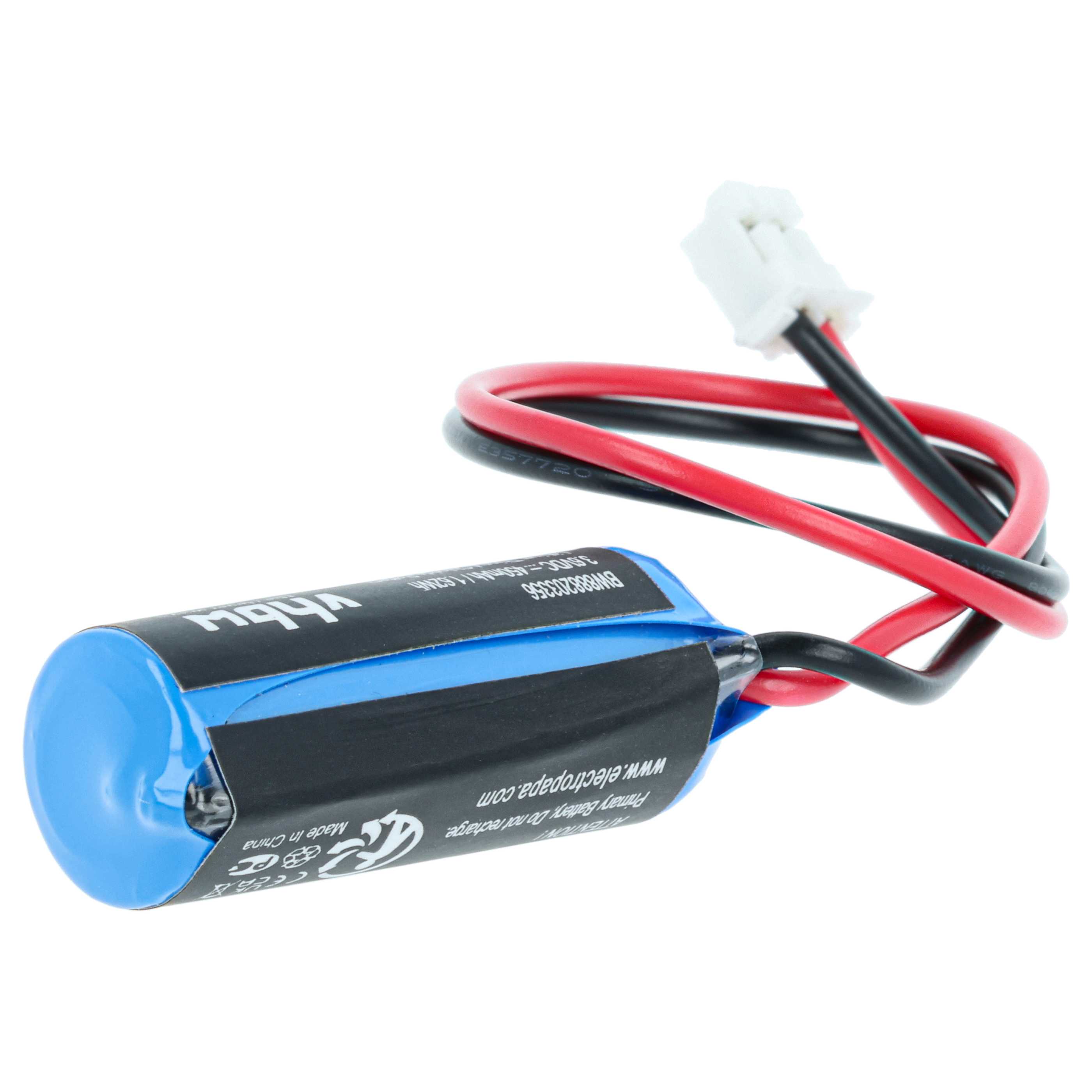 Batería reemplaza Omron CPM2C-BAT01 para controlador (450 mAh, 3,6 V, Li-SOCl2)