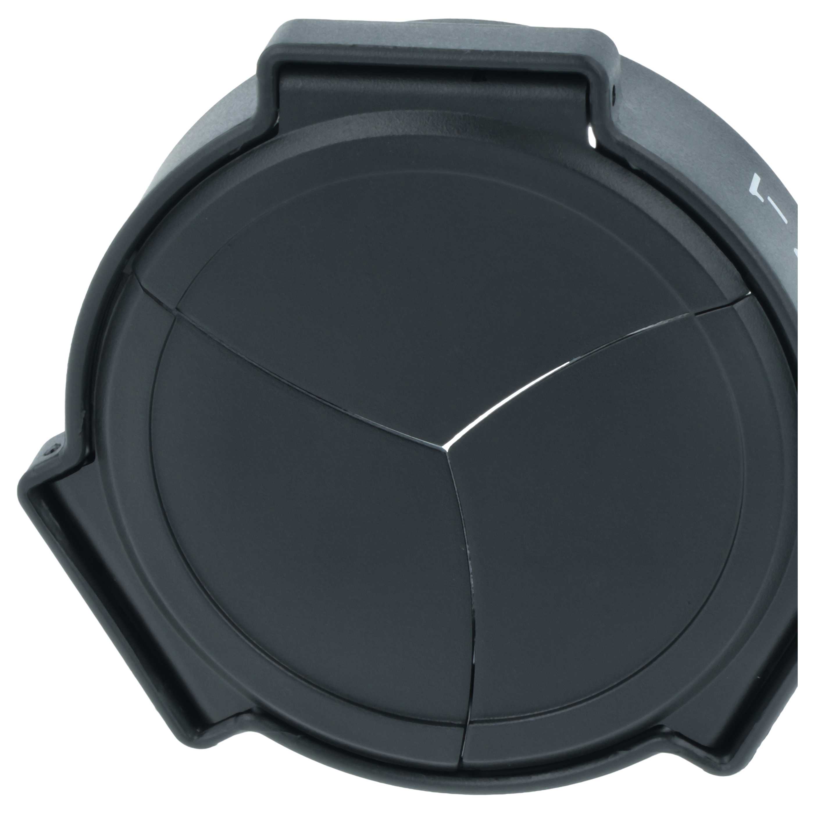 Bouchon d'objectif automatique - plastique, noir