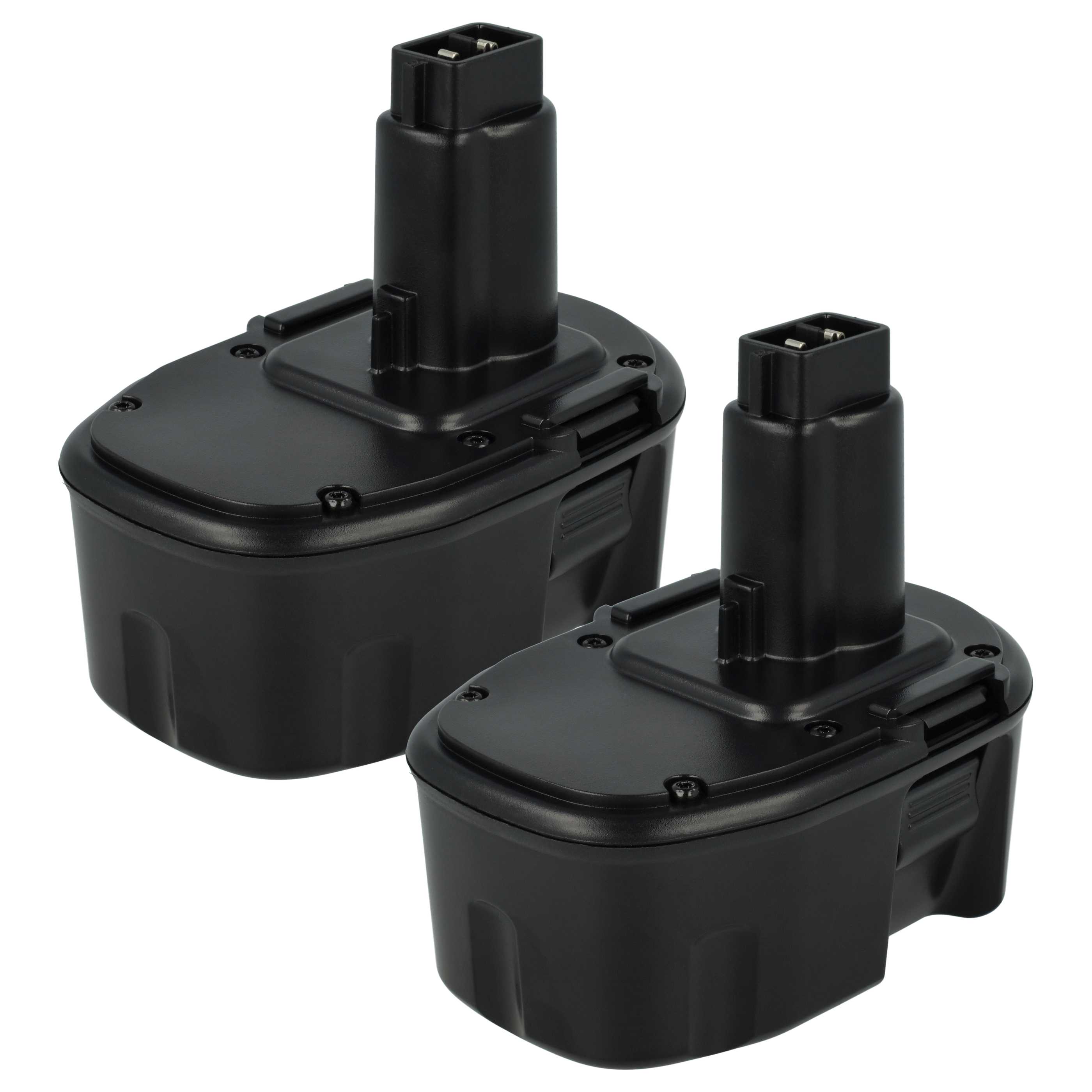 Akku (2x Stück) 14,4V als Ersatz für Dewalt DE9092, DE9091, DE9502, DE9094, DW9094, DC9091, DE9038 - 3Ah, NiMH