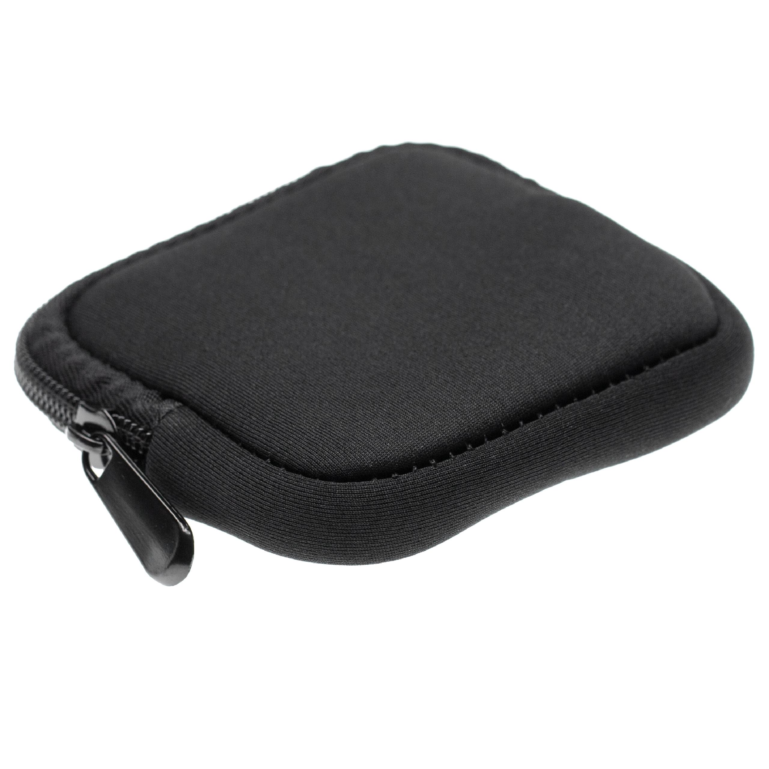 Astuccio portatile per Apple airPods Pro cuffie auricolari ecc. - Custodia protettiva, neoprene, nero