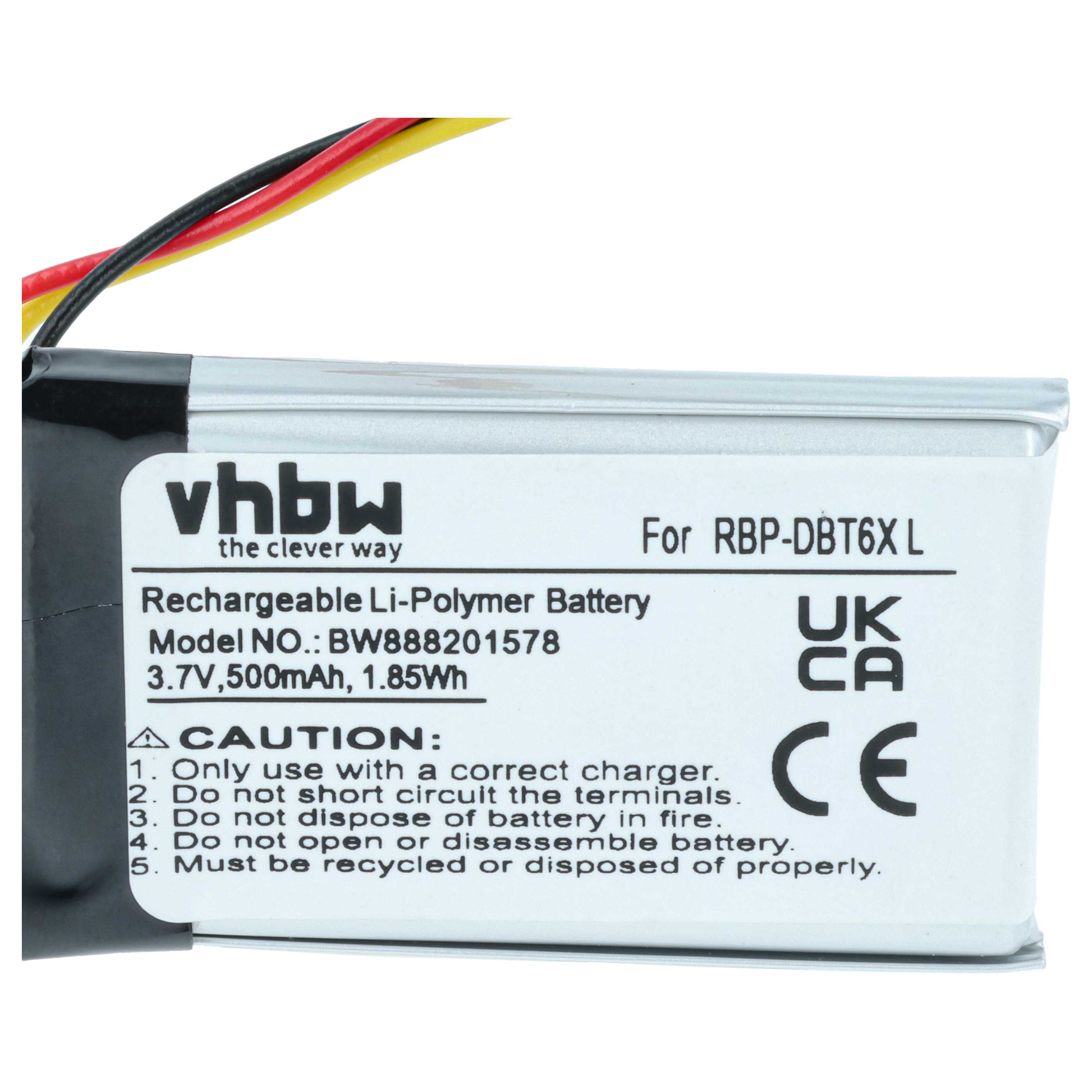 2x Akku für Datalogic RIDA DBT6400 u.a. wie RBP-DBT6X u.a. 500mAh