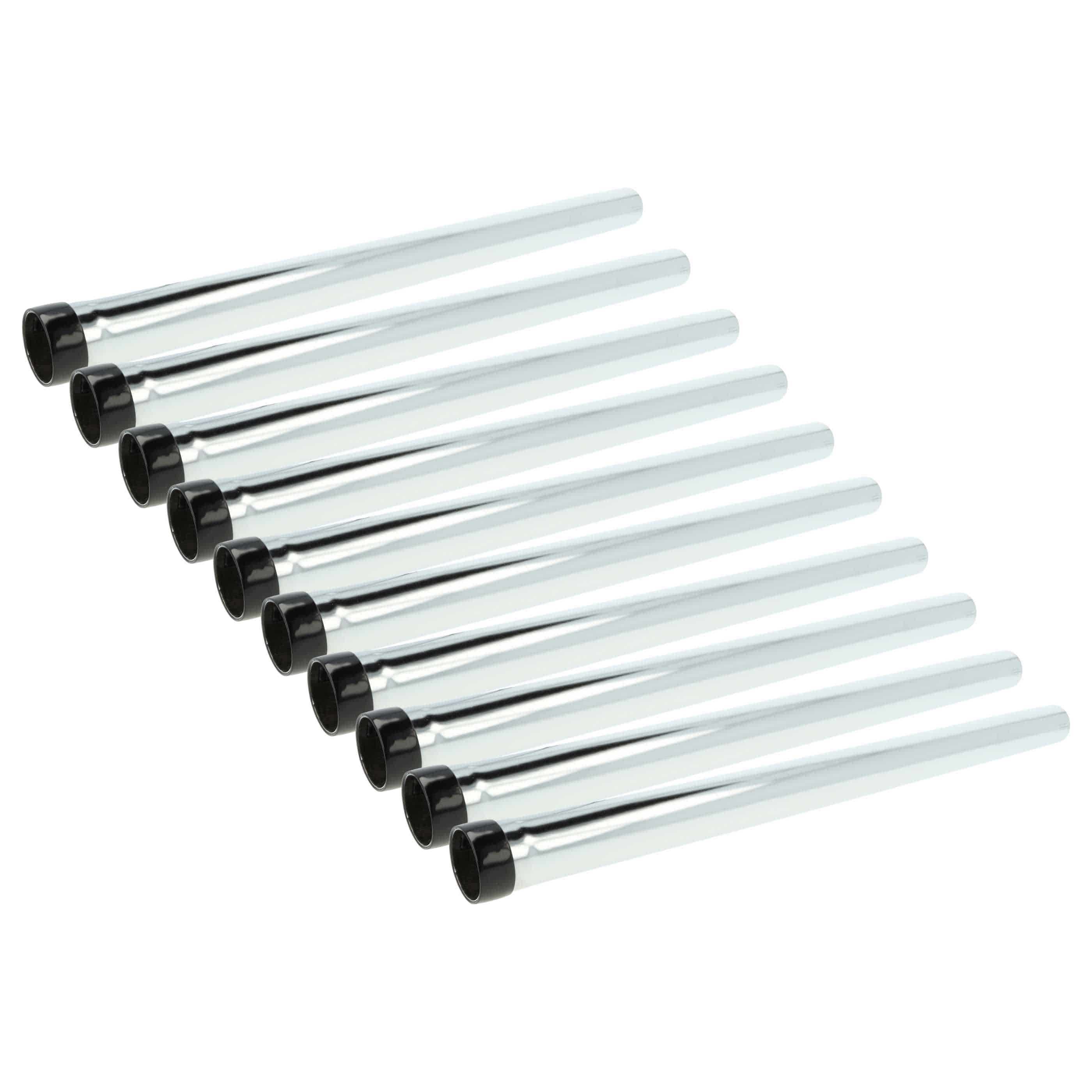10x Tube replaces Bosch 2 609 256 F27 for Bosch Vacuum Cleaner etc. - 50cm, black / silver