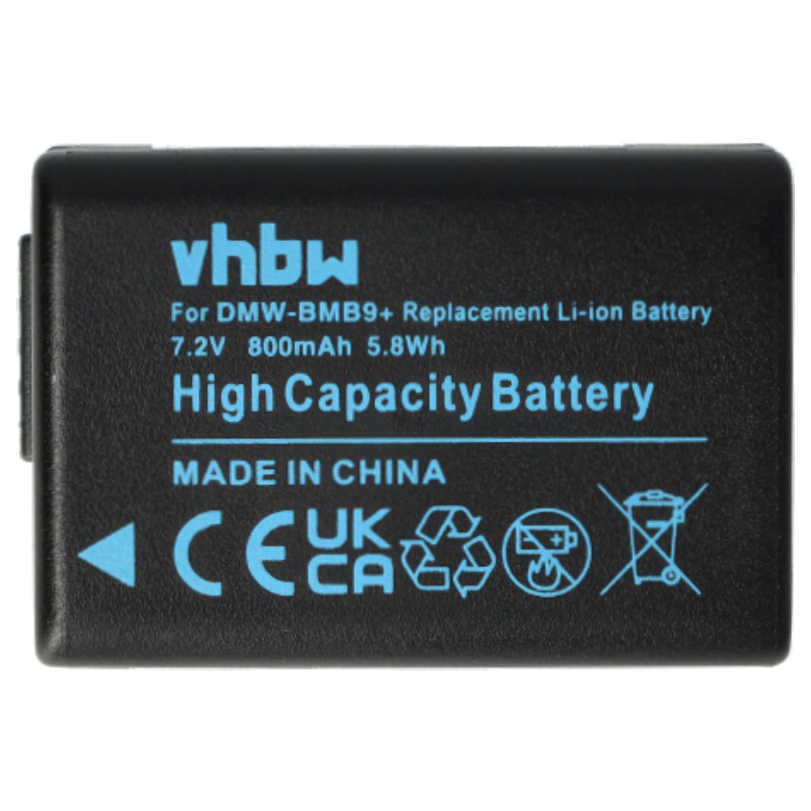 3x Battery replaces Leica BP-DC9E, BP-DC9 - 800mAh, 7.2V, Li-Ion with Info Chip