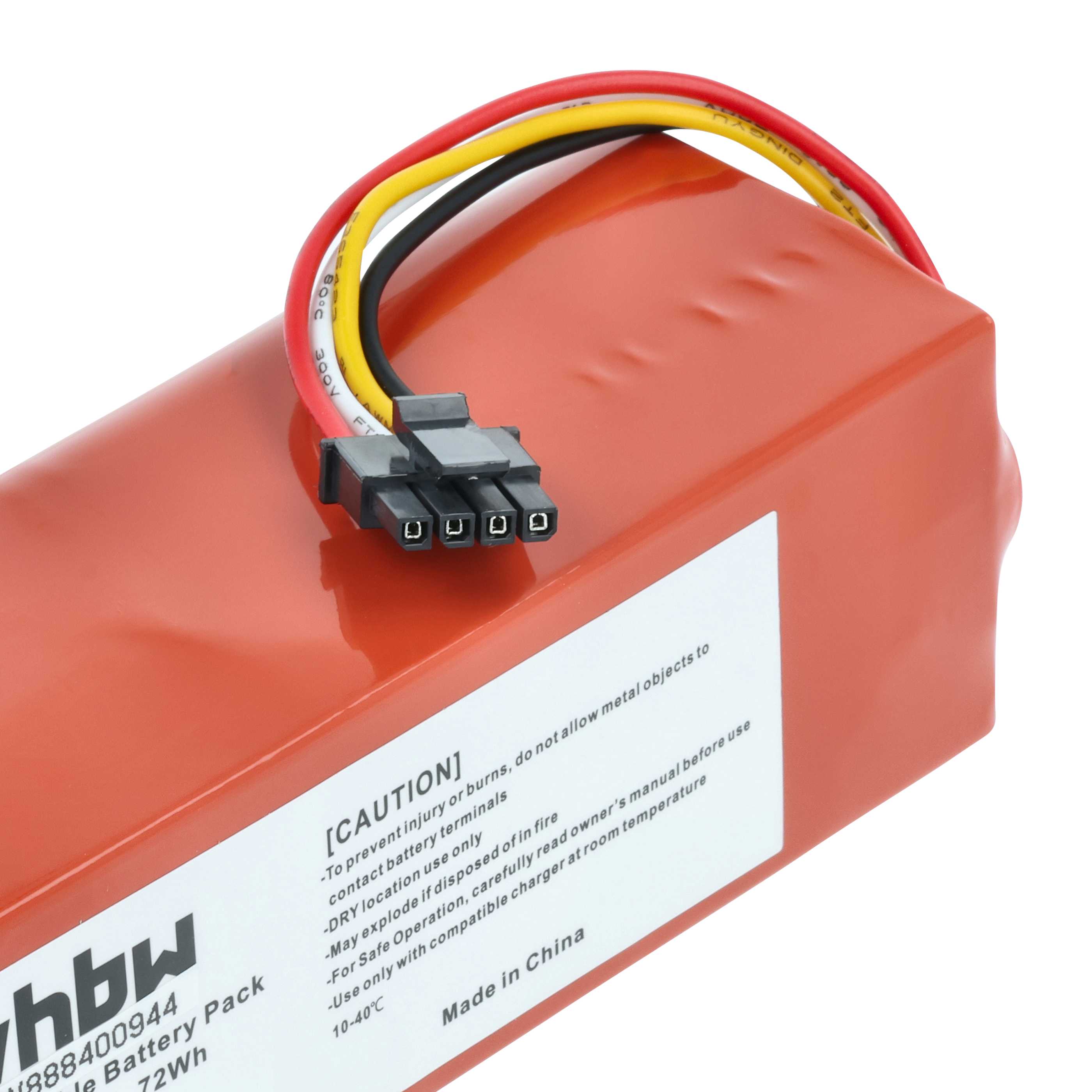 Batterie remplace Xiaomi 400-900-1755 Ruby_S pour robot aspirateur Dreame - 5000mAh 14,4V Li-ion