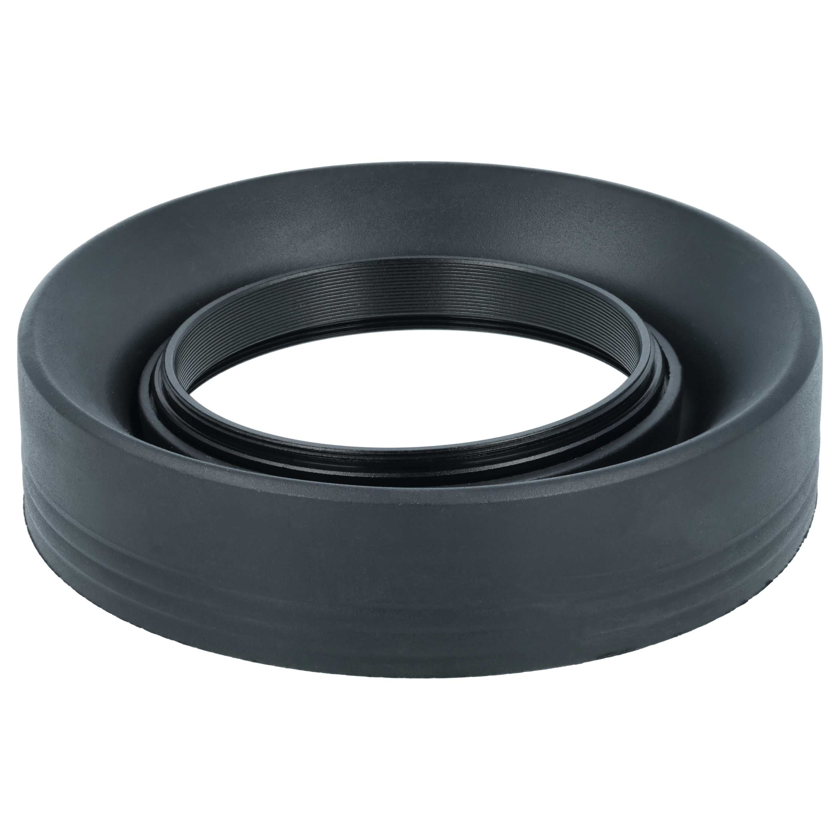 Lens Hood suitable for Lens with 58 mm Diameter, rubber, black