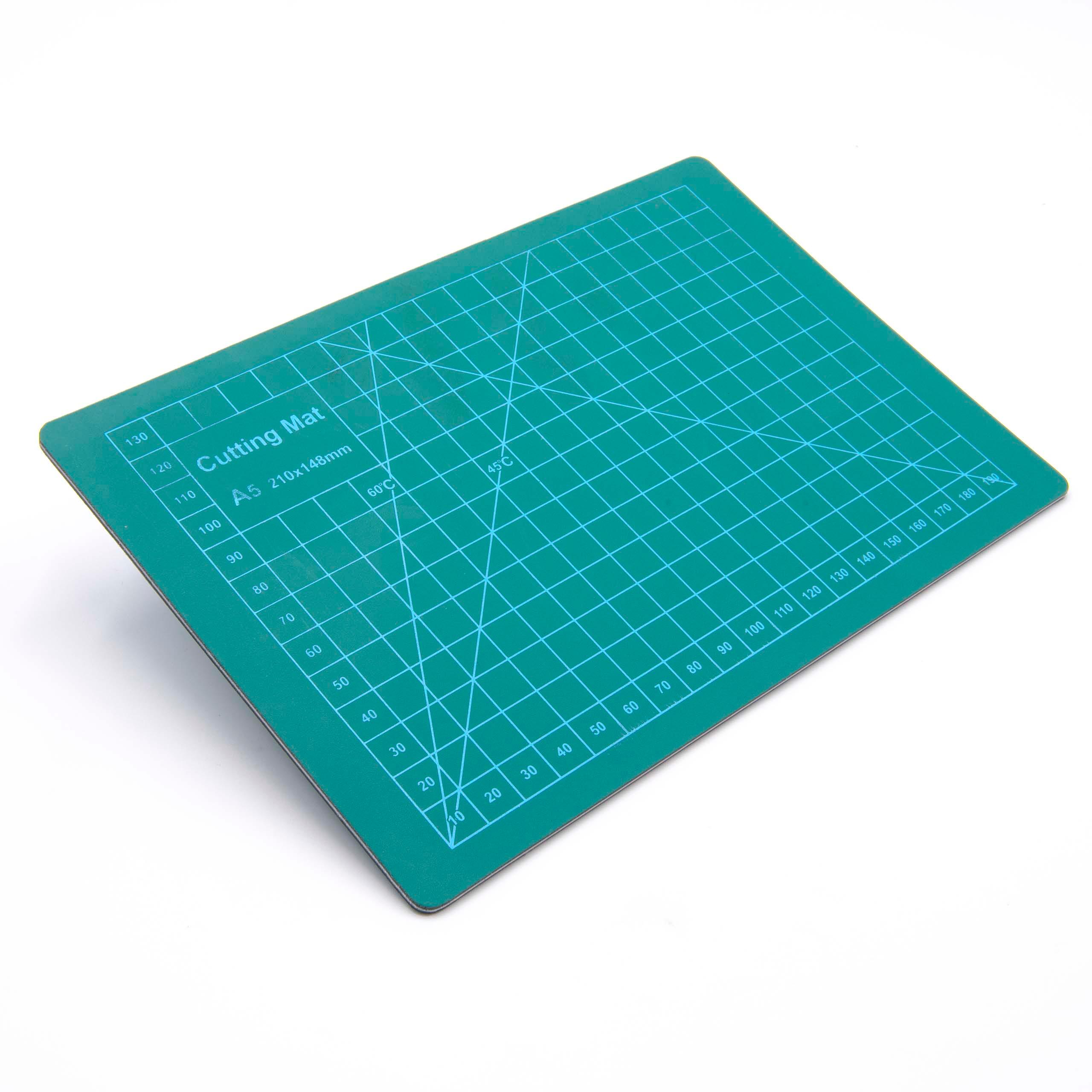 Base de corte - A5 superficie de trabajo, 15x22 cm, autoreparable, con cuadrícula, doble cara