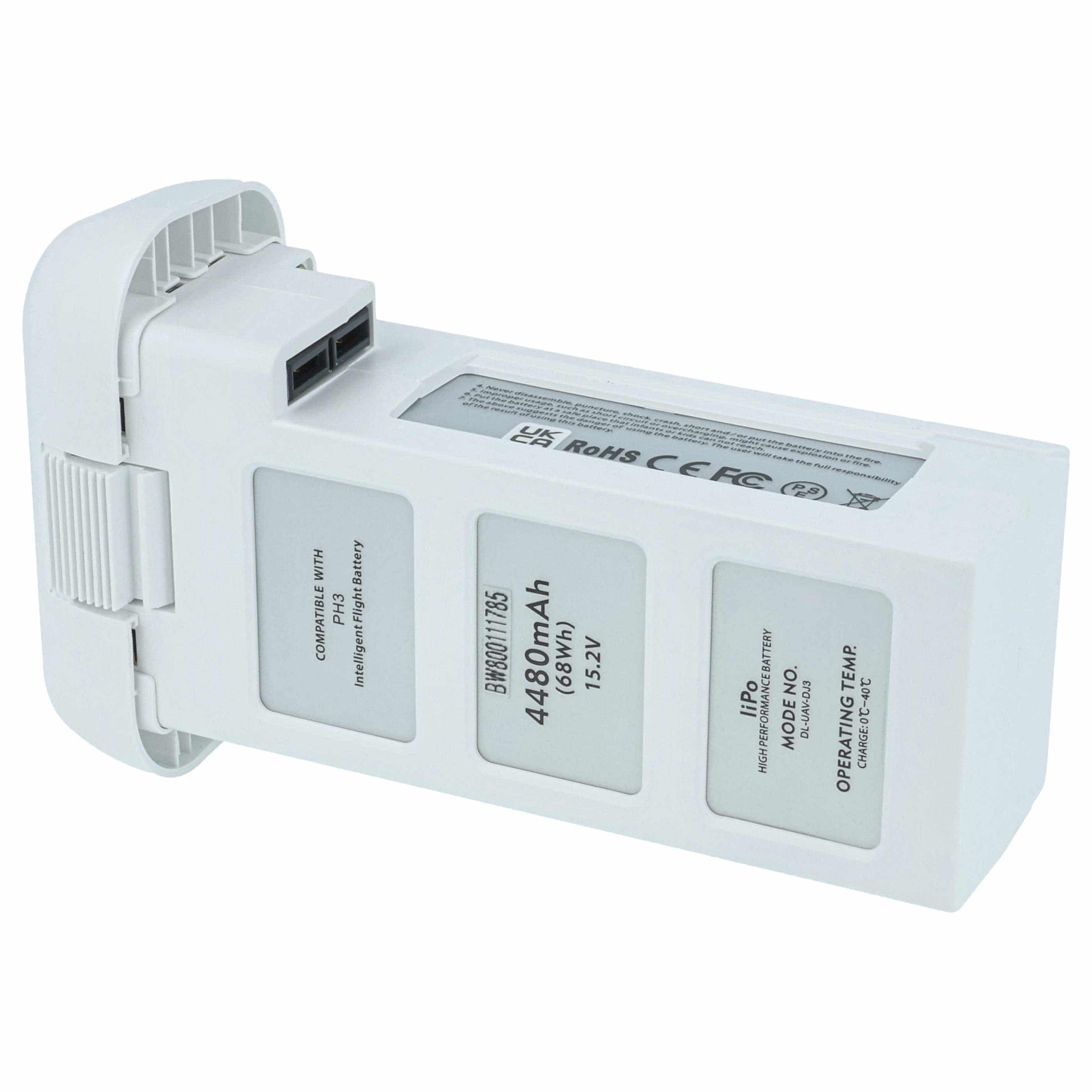 Batterie pour drone DJI Phantom 3 Advanced, 3 Professional, 3- 4500mAh 15,2V Li-polymère