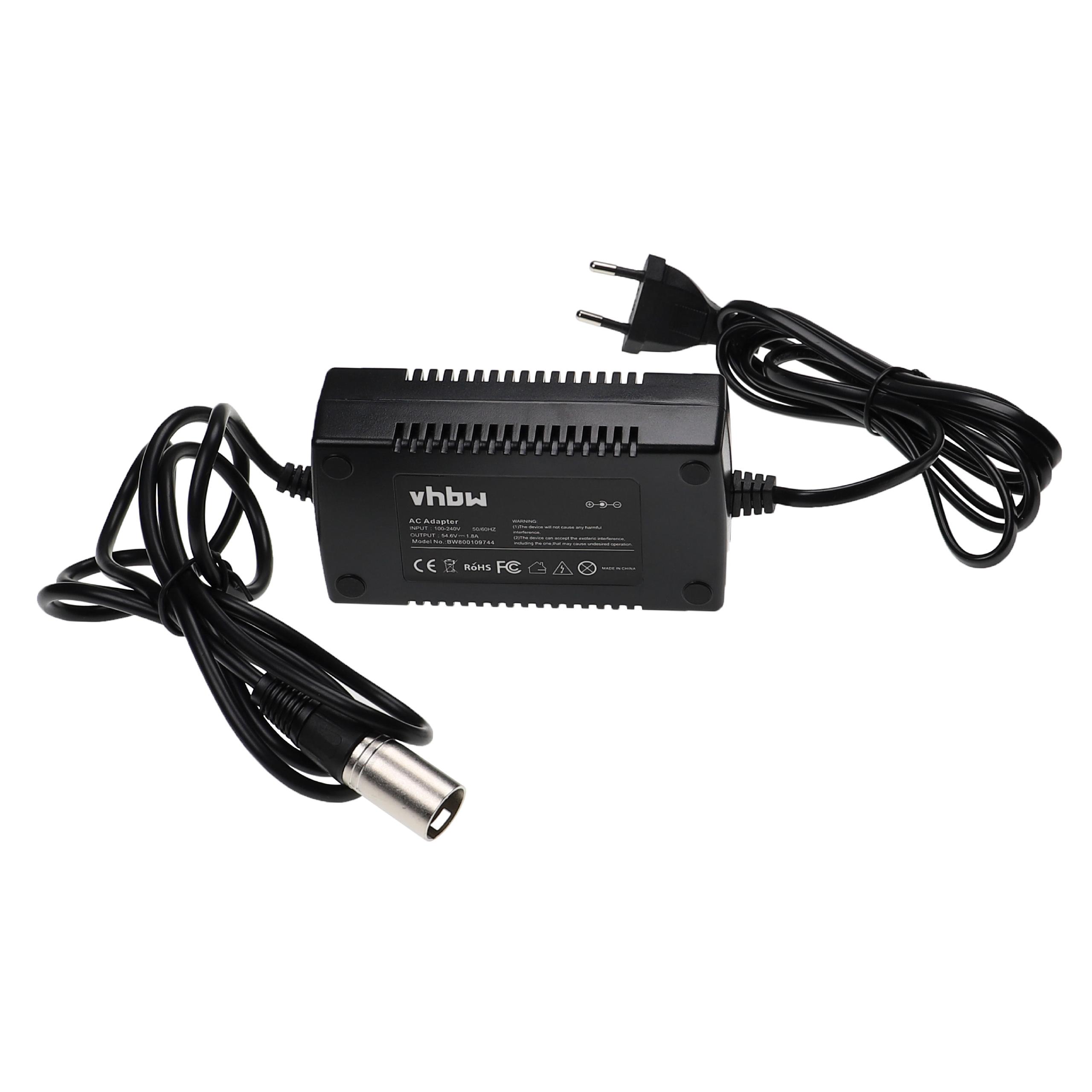 Charger suitable for E-Bike Battery - For 48 V Batteries, With XLR Connector, 1.8 A