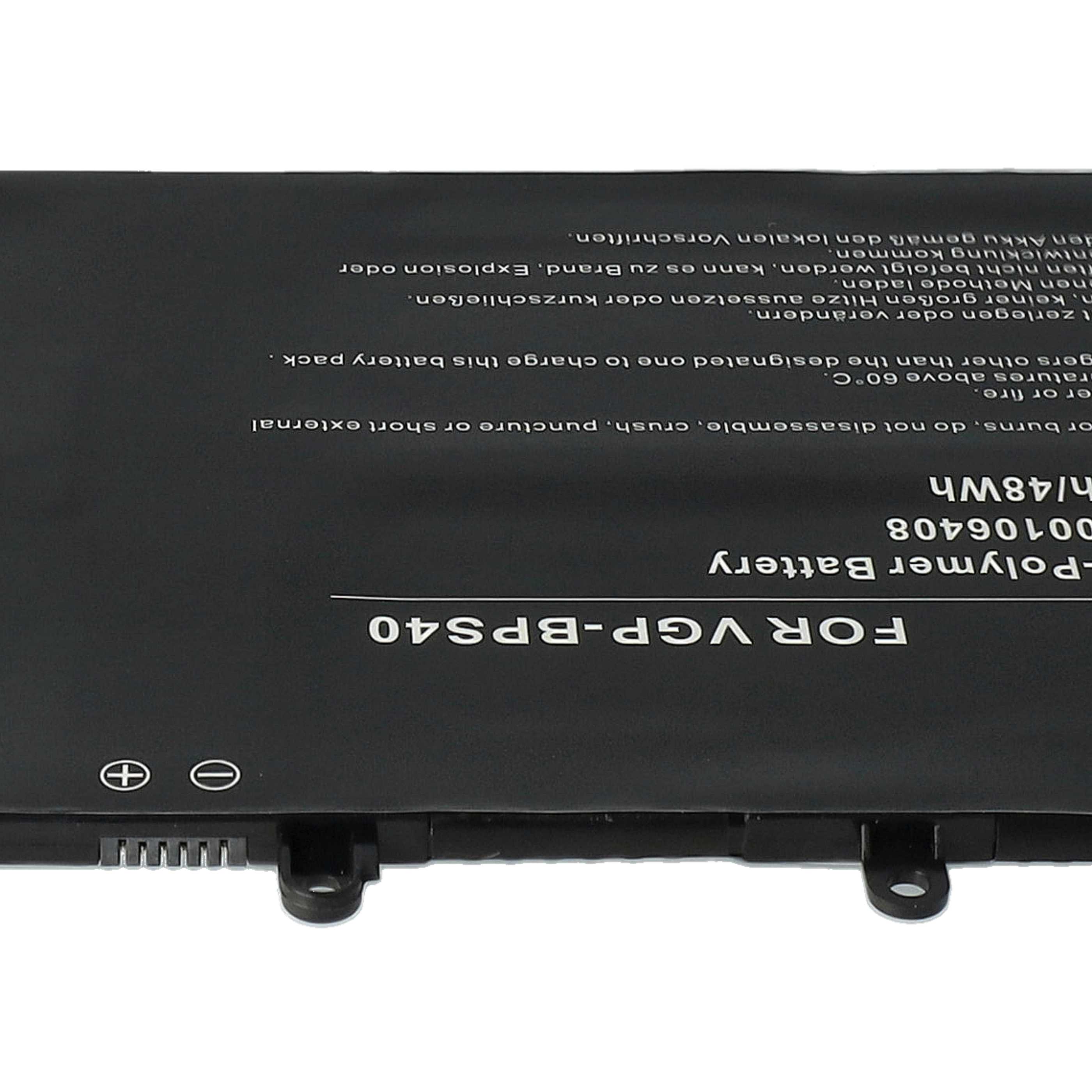 Notebook Battery Replacement for Sony VGP-BPS40 - 3150 mAh 15 V Li-polymer, black