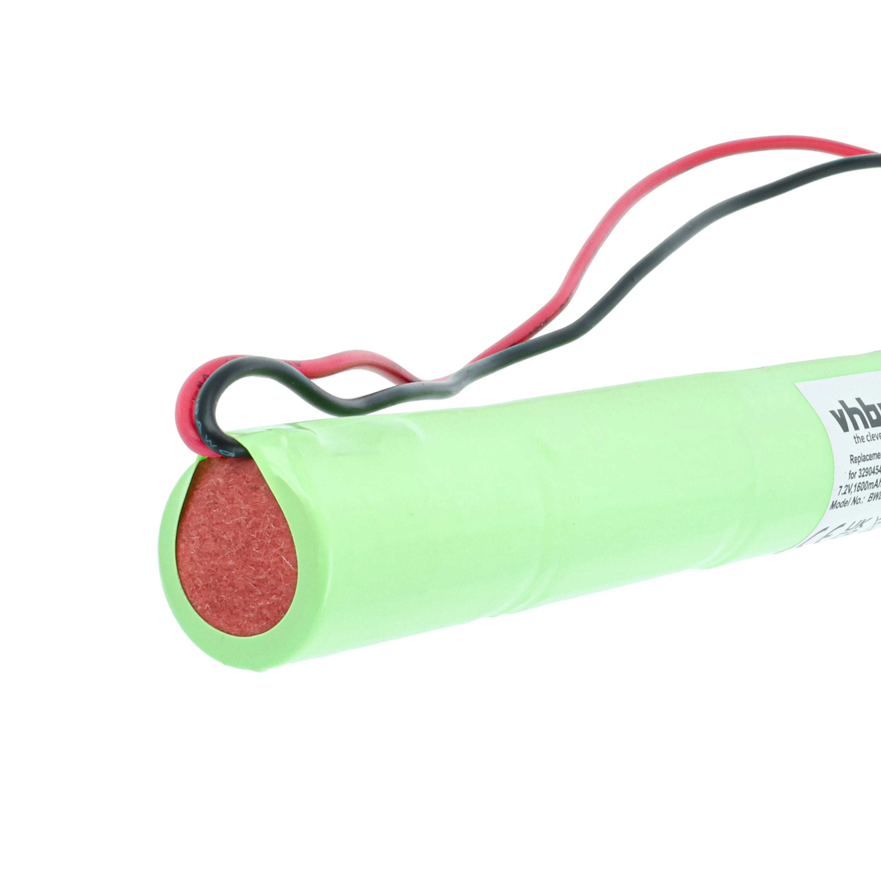 Emergency Light 10x Battery replaces BAES 329045490 - 1600 mAh 7.2 V NiCd