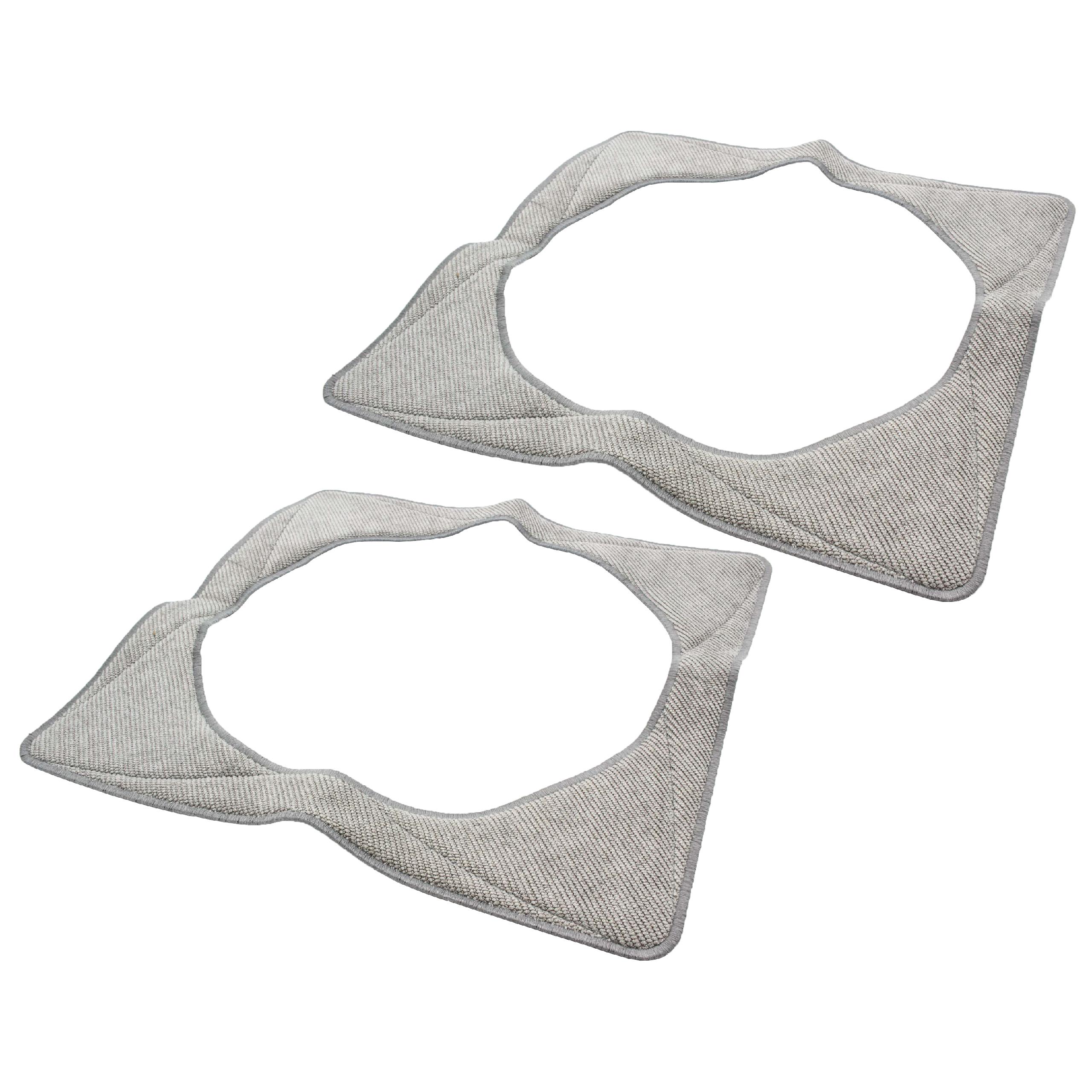  Cleaning Cloth Set (2 Part) suitable for Ecovacs Winbot W-930 Window Cleaning Robot - microfibre