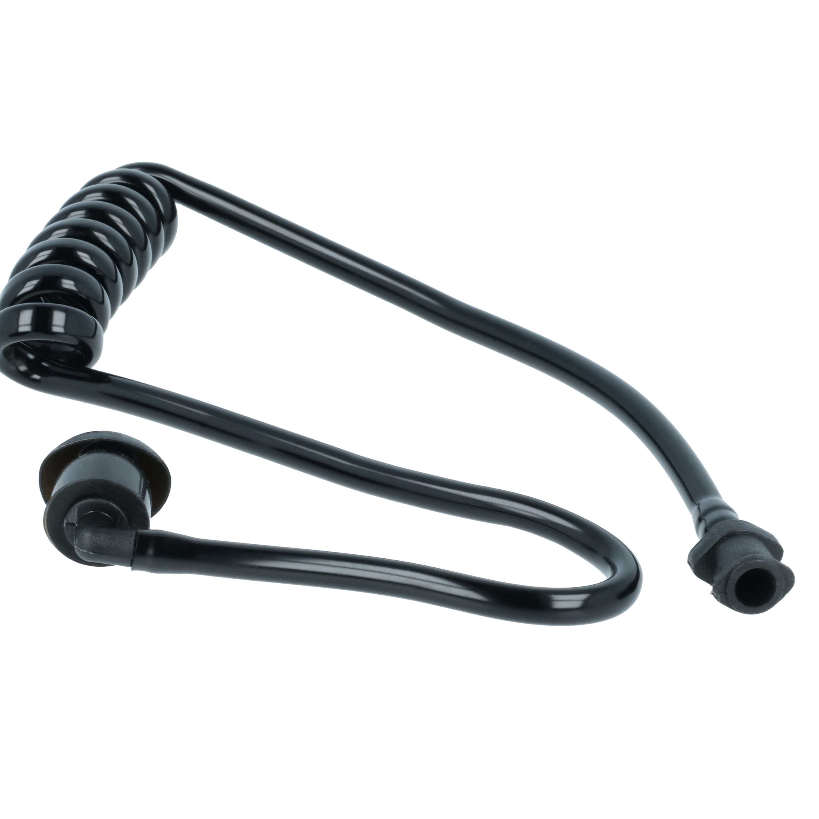 5x Sound Tube suitable for Headset - Incl. 10x ear plug, Black, Transparent