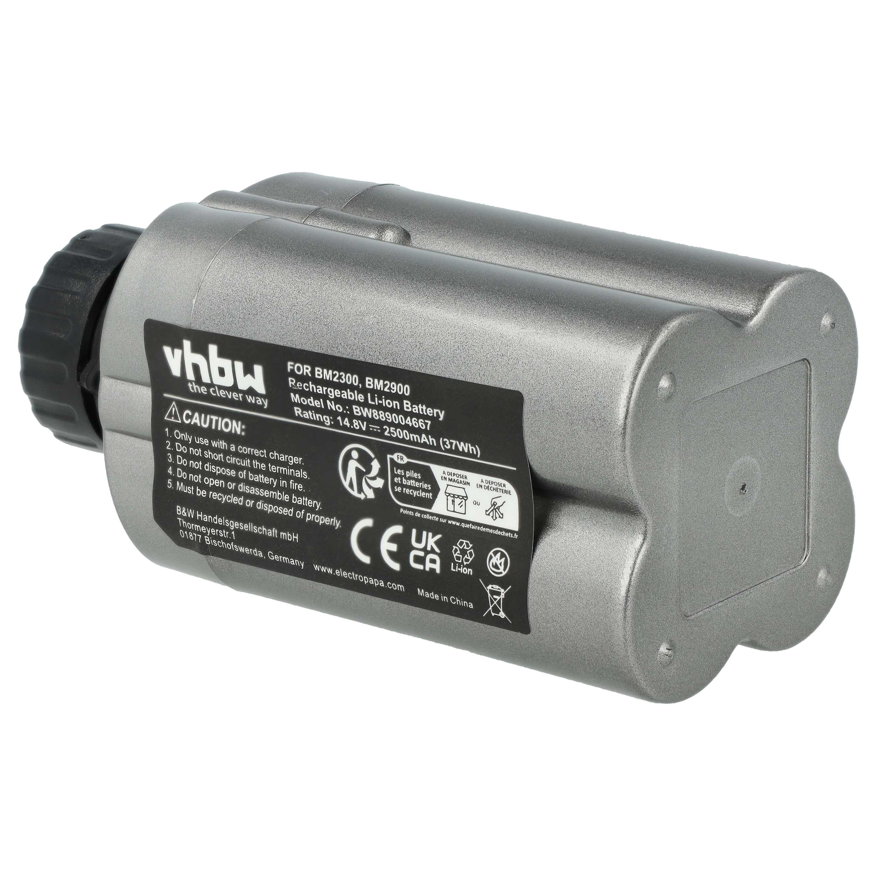 Angelrolle-Akku als Ersatz für Daiwa BM2500, BM2300, BM2900, BM2600 für Daiwa - 2500mAh 14,8V Li-Ion