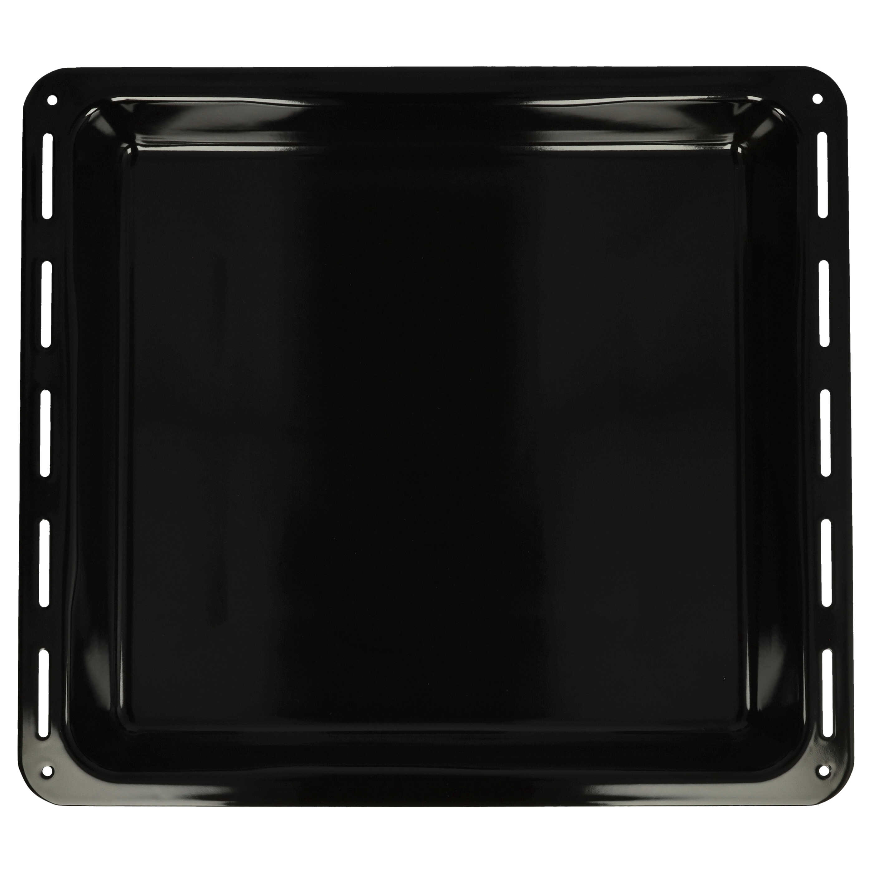 Plaque remplace AEG 3423981020 pour four Zanussi - 42,2 x 37,7 x 5,3 cm, anti-adhésif, émaillée noir