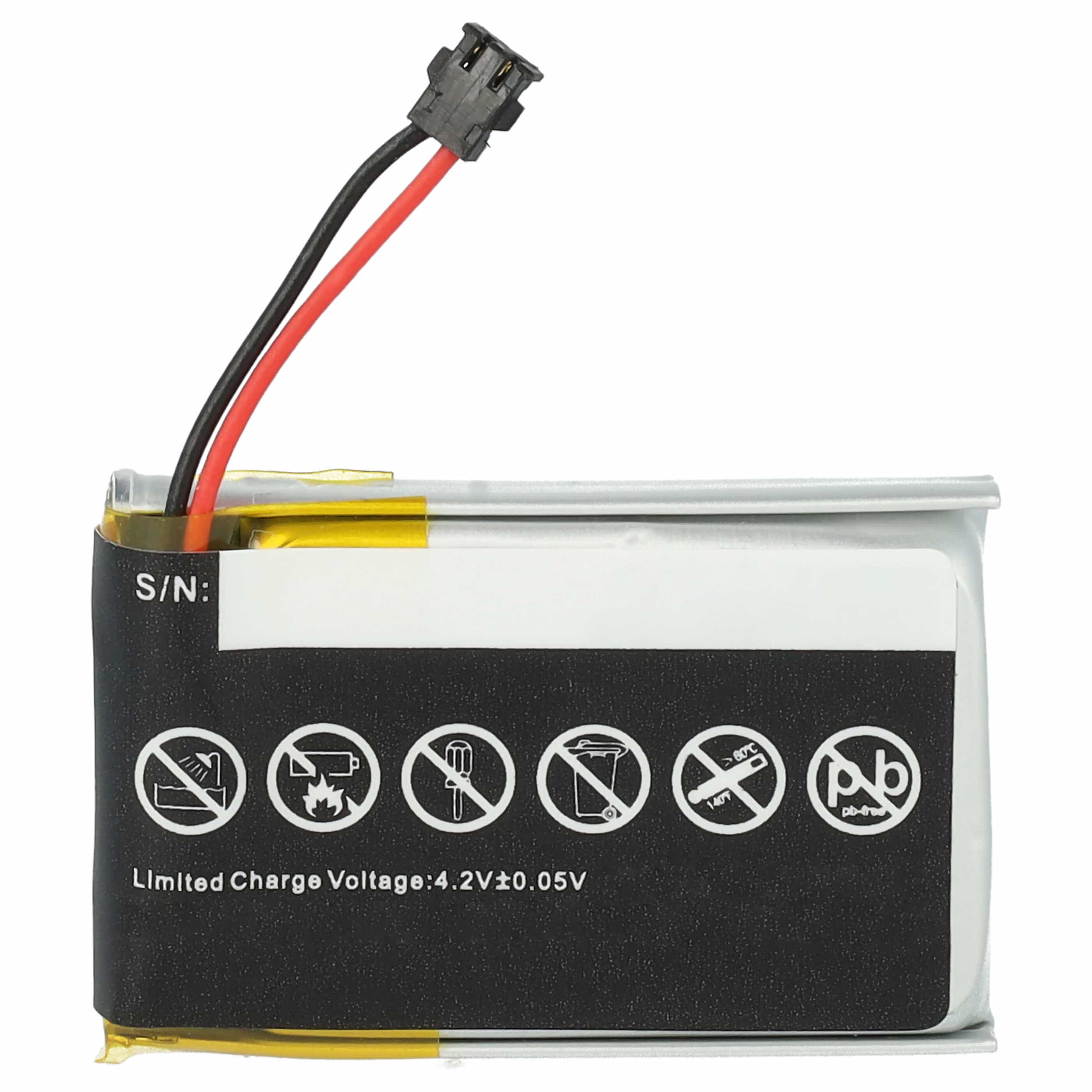 Smartwatch Battery replaces Garmin 361-00076-00 - 250 mAh 3.7 V Li-polymer + Tools