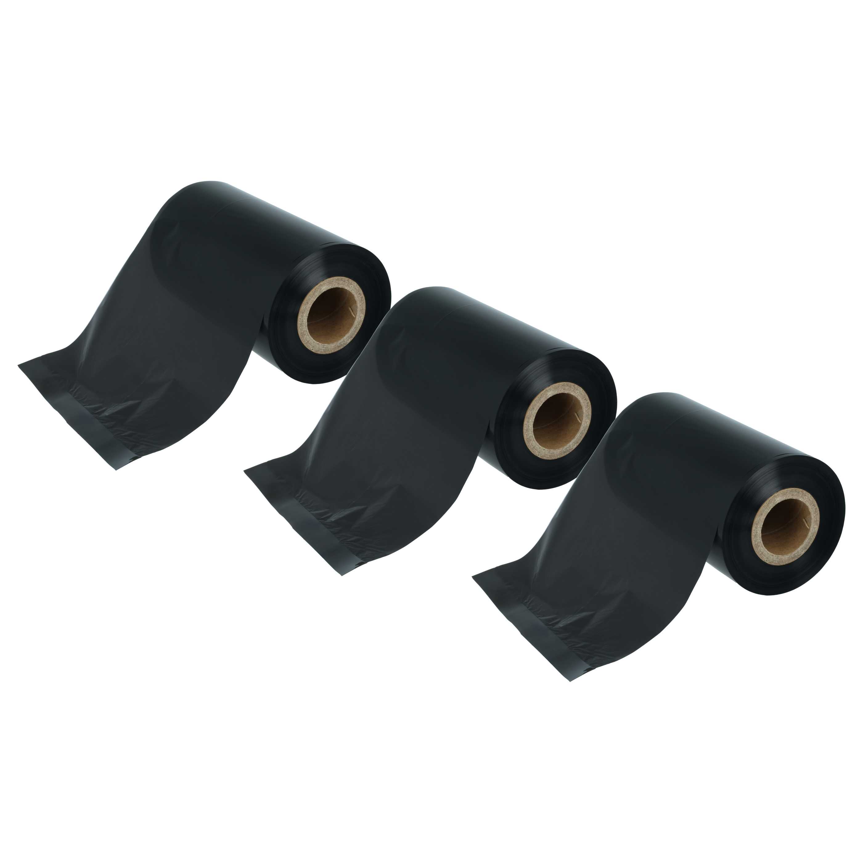 3x Thermotransferband passend für Citizen, Zebra Drucker u.a. - 110 mm x 300 m, Wachs-Plus