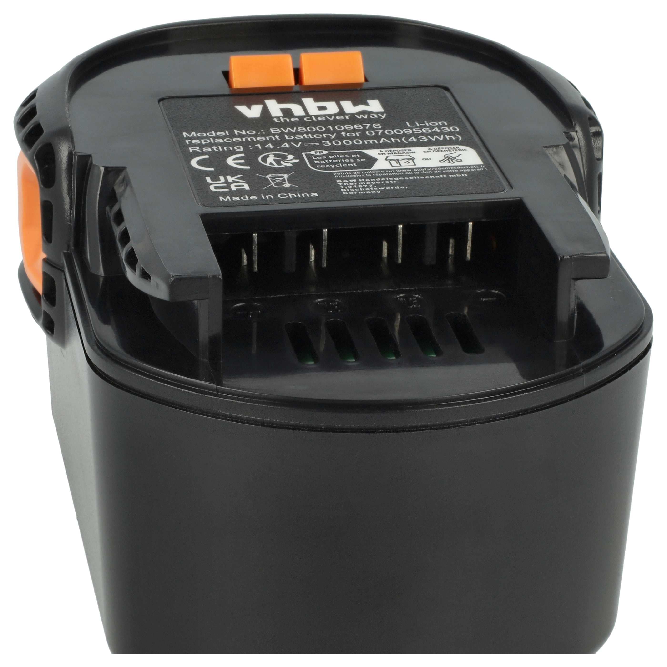 Batterie (2 pcs.) remplace 0700956430, 4932 352111, 4002395367641 outil électrique Fromm - 3Ah 14,4V Li-ion