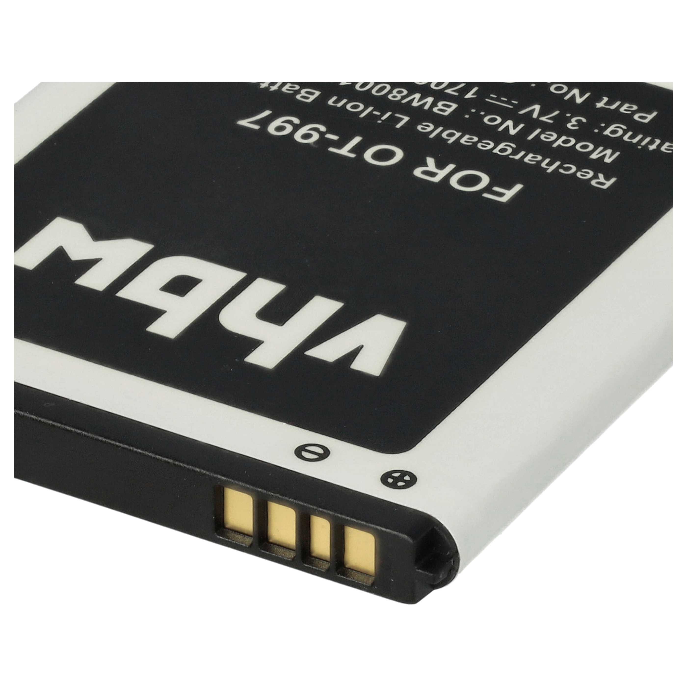 Akku als Ersatz für Alcatel BY80, TLiB32E, CAB32E0002C1, CAB32E0000C1, CAB32E0000C2 - 1700mAh 3,7V Li-Ion