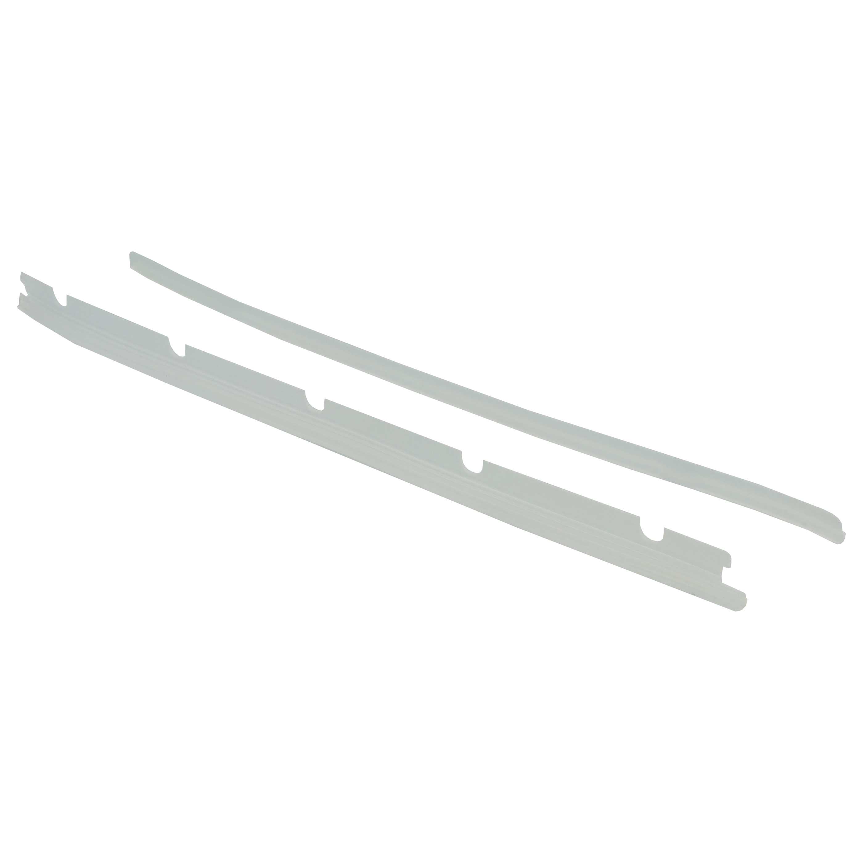 6x Rubber Lip suitable for Neato XV Essential Robot Vacuum Cleaner - With Slats, Incl. Pulling-Off Device