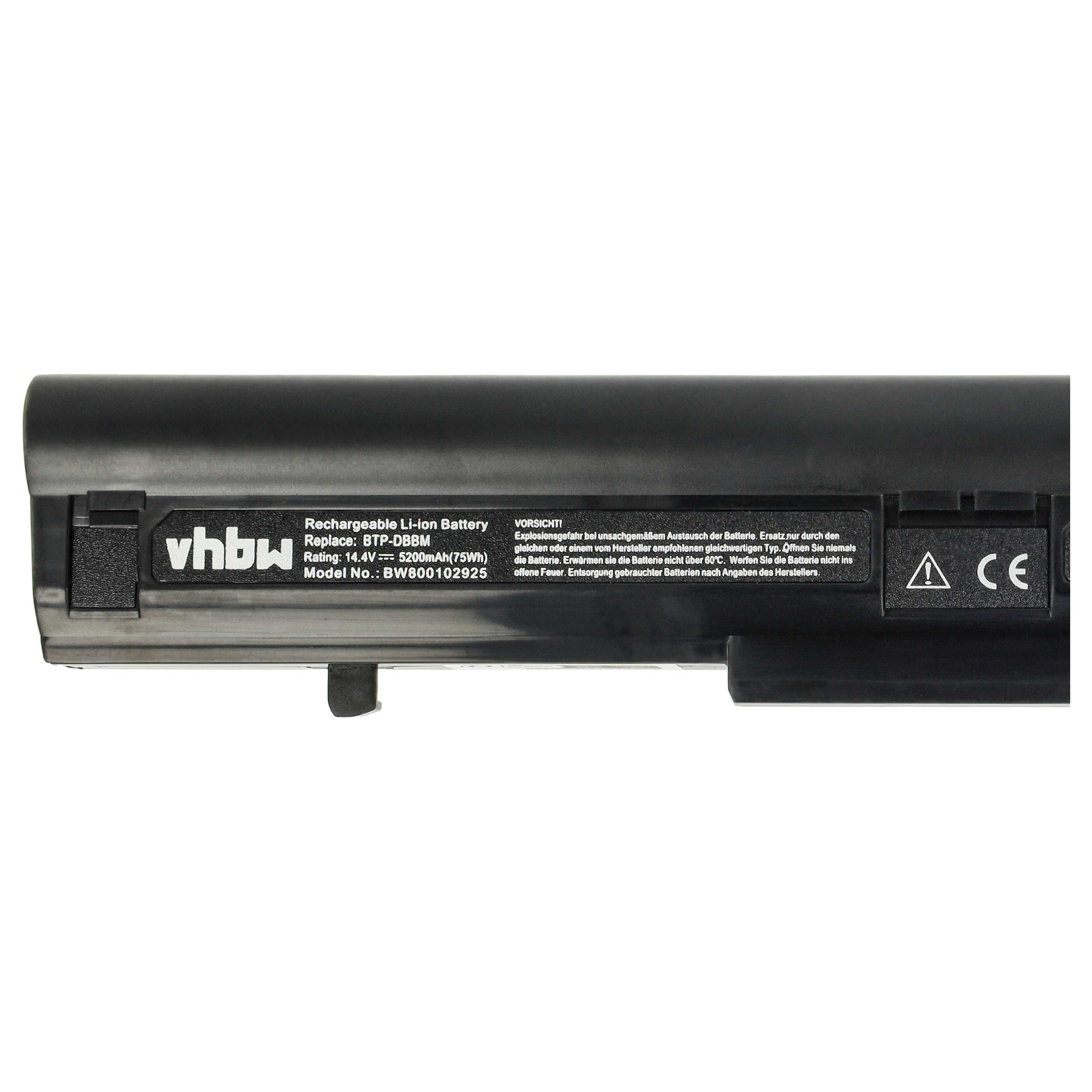 Akumulator do laptopa zamiennik Medion 40031863, 40031366, 40031365, 40022879 - 5200 mAh 14,8 V Li-Ion, czarny