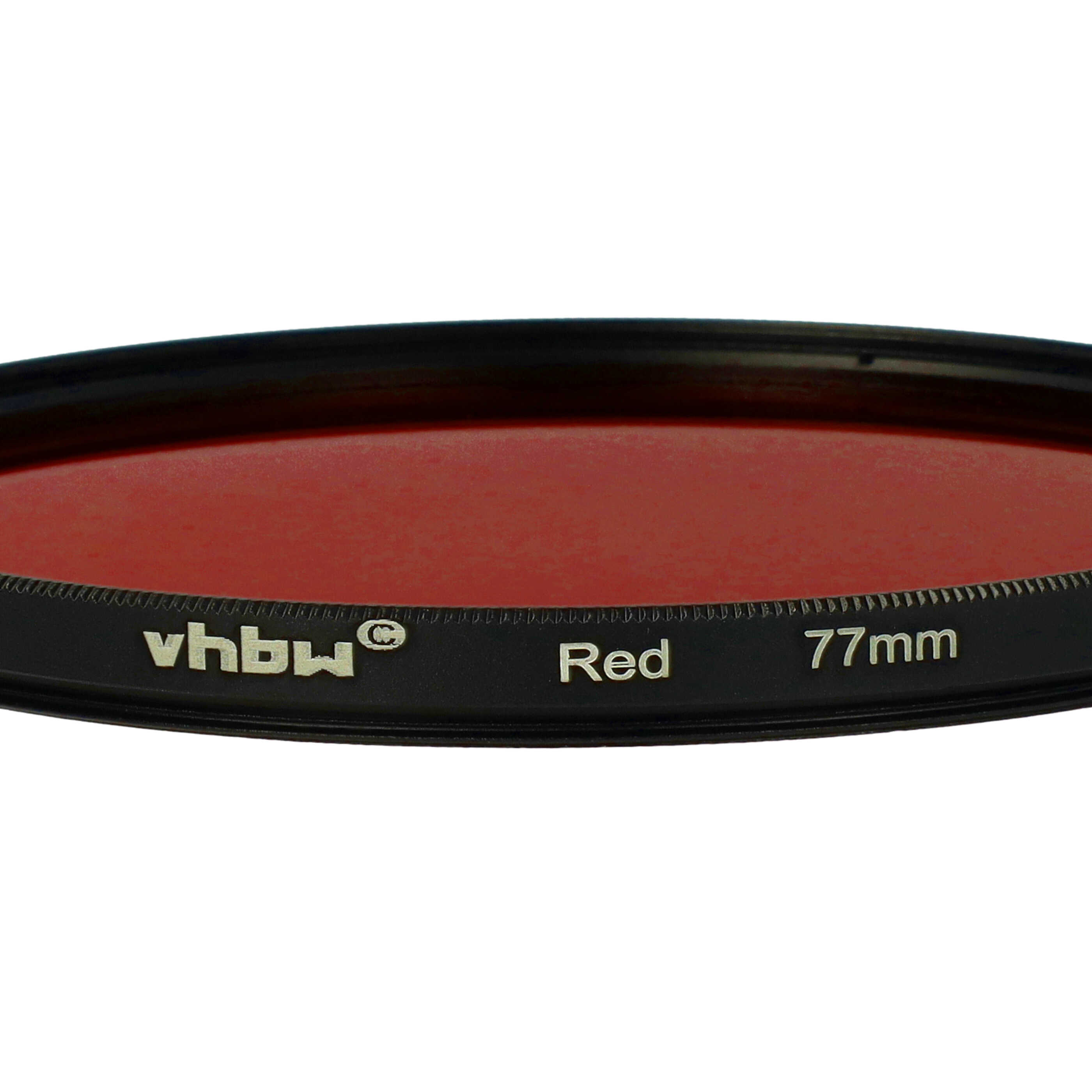 Coloured Filter, Red suitable for Camera Lenses with 77 mm Filter Thread - Red Filter