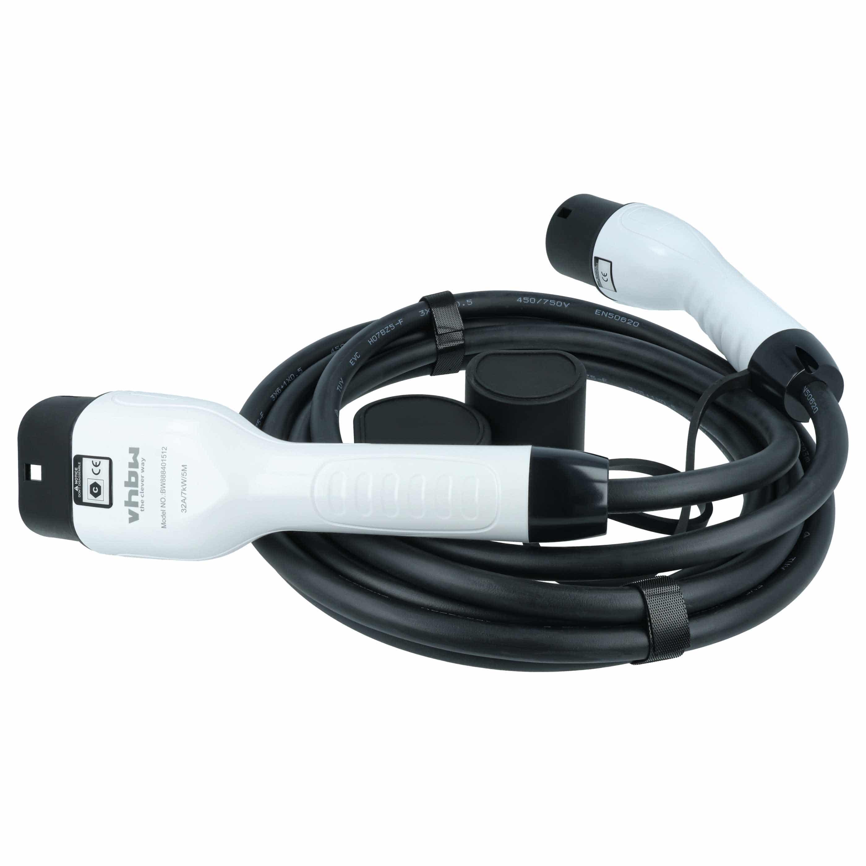 Charging Cable - Type 2 to Type 2 Cable, Single-Phase, 32 A, 7 kW, 5 m
